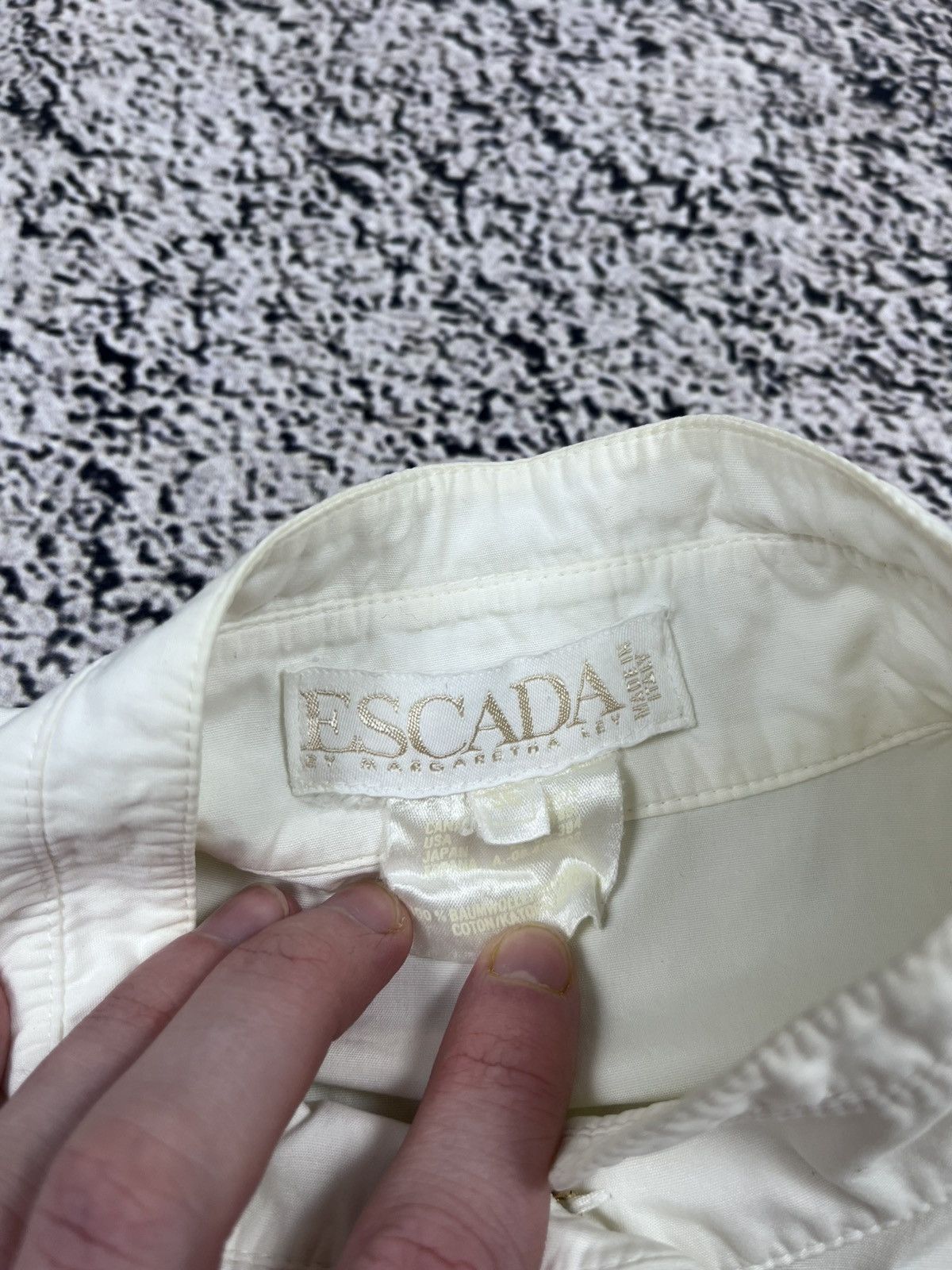 Escada Vintage Escada by Margaretha Ley Gold Embroidered Blouse Size XS / US 0-2 / IT 36-38 - 10 Thumbnail