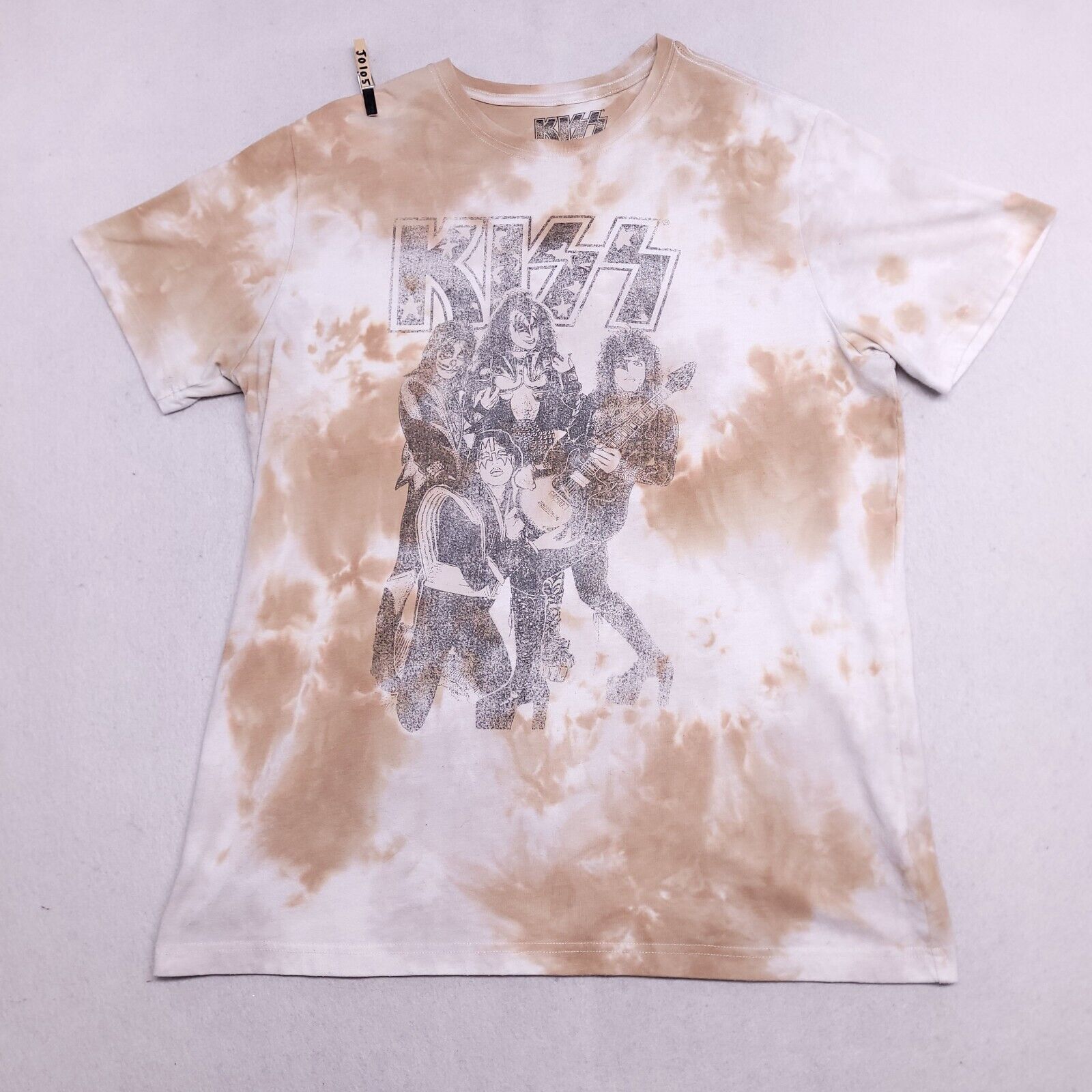 KISS Kiss Casual Graphic T Shirt Adult Mens Size L White Beige Size US L / EU 52-54 / 3 - 2 Thumbnail