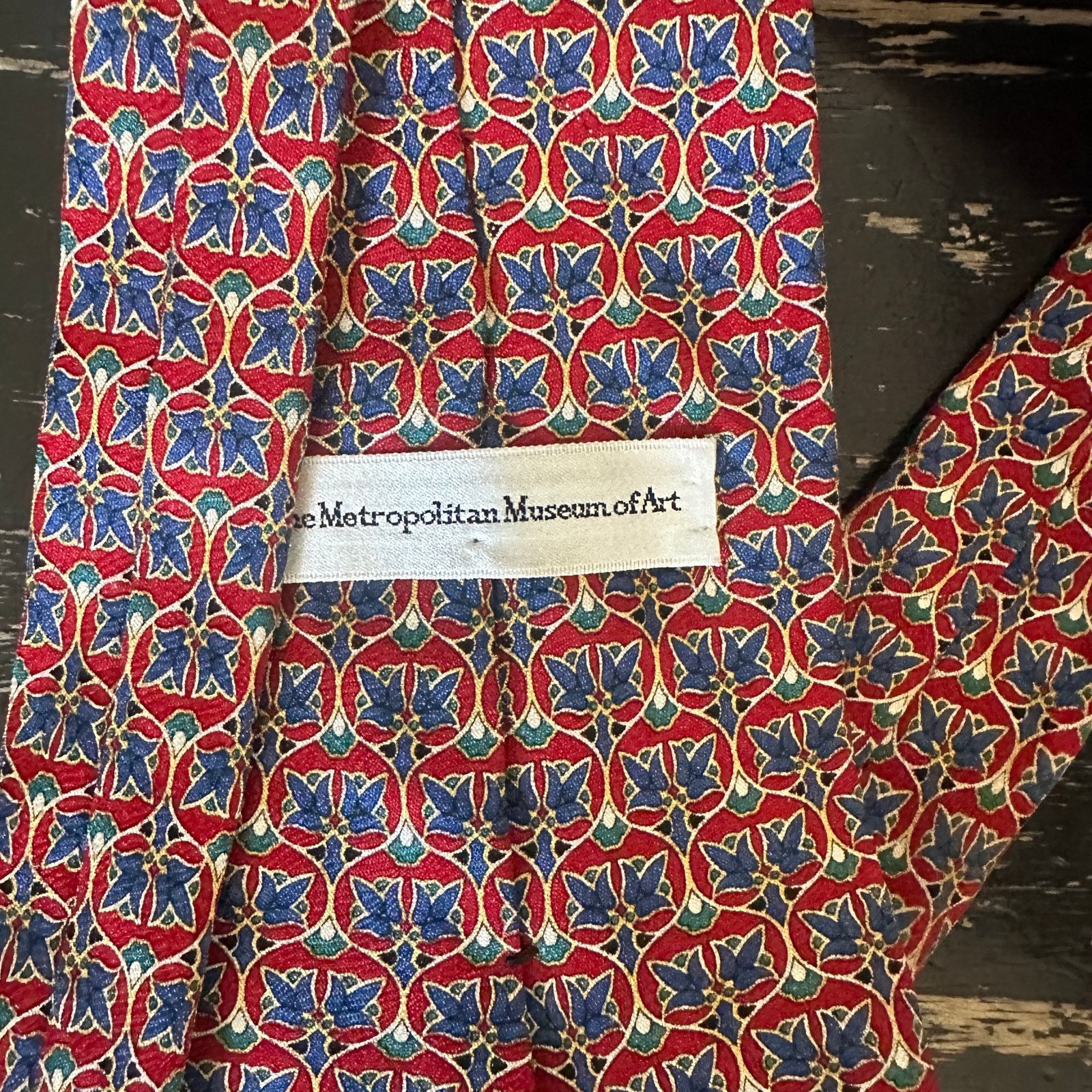 Vintage Vintage Metropolitan Museum of Art Inspired Silk Necktie Size ONE SIZE - 3 Thumbnail