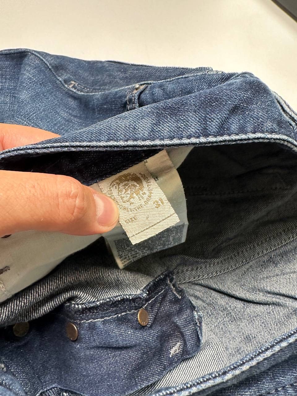 Diesel Vintage 00s Diesel Wide Washed Jeans Size US 31 - 7 Thumbnail