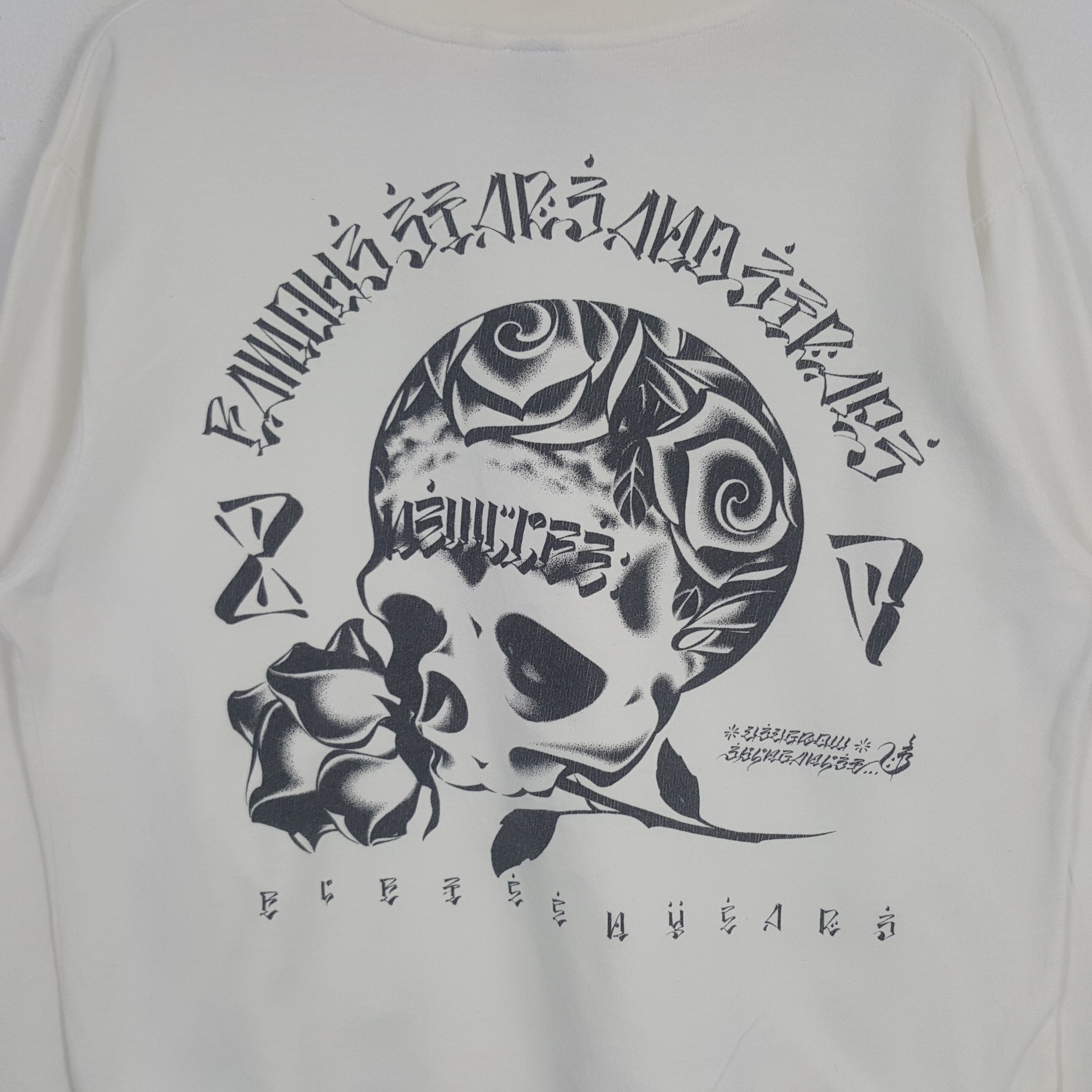 Famous Stars And Straps × Vintage Vintage Famous Stars And Straps Skull Punk Art Sweatshirt Size US M / EU 48-50 / 2 - 2 Thumbnail