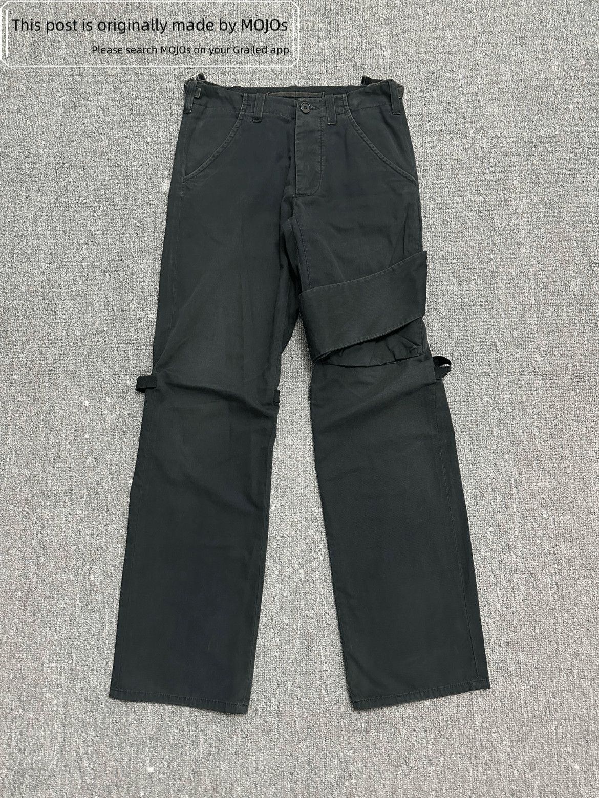 名作⭐️本人期 helmut lang bondage pants archive Helmut Lang 1999 Bondage Trousers with Zipped Pockets and