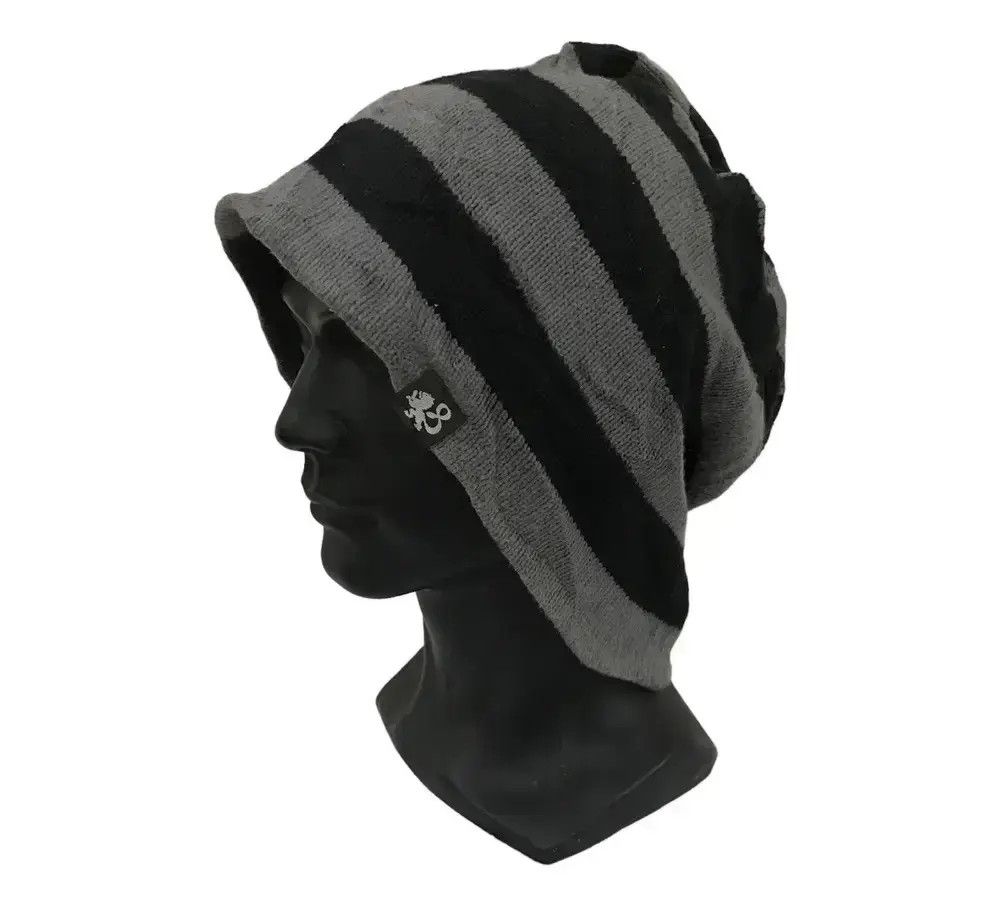 Japanese Brand × Takeo Kikuchi Takeo Kikuchi Stripe Design Beanie Hat Size ONE SIZE - 1 Thumbnail