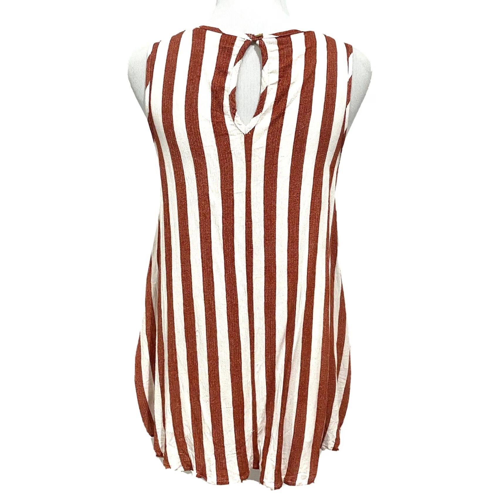 Soft Surroundings Soft Surroundings Striped Top Blouse Sleeveless Rayon Lightweight Women’s Sz M Multicolor Casual) Size M / US 6-8 / IT 42-44 - 4 Thumbnail