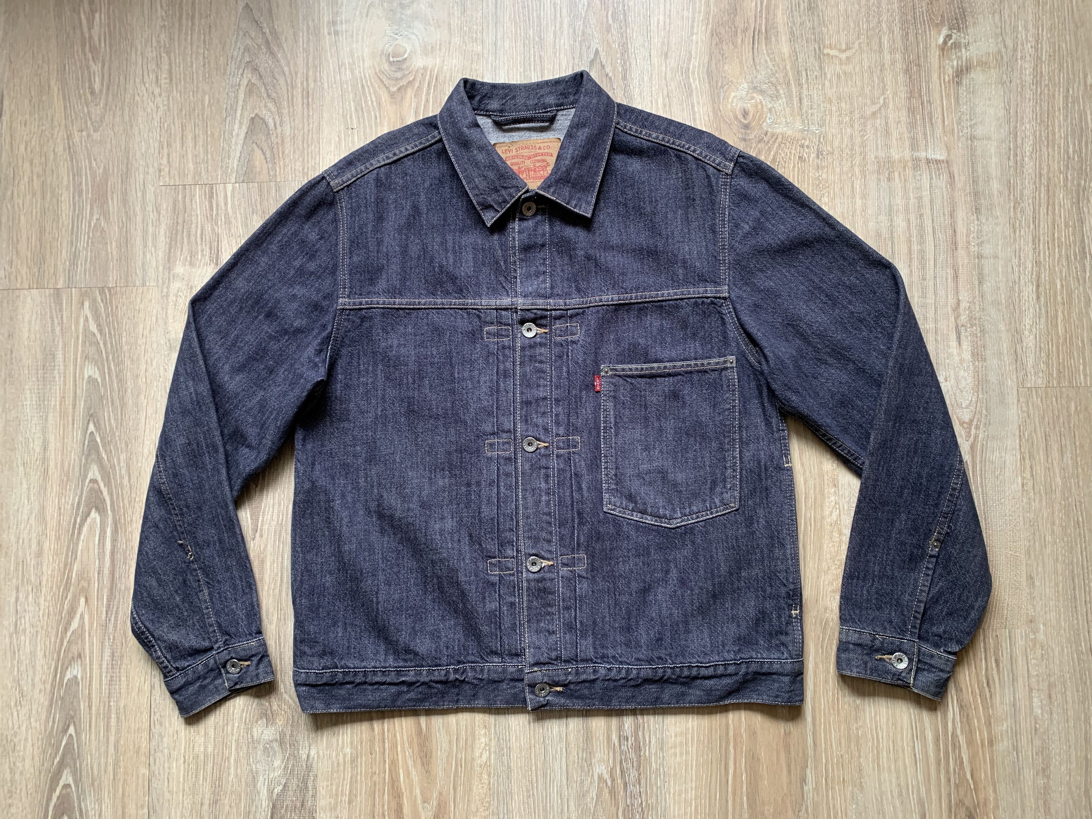 image of Levis Vintage Denim Jacket in Blue, Men's (Size Medium)