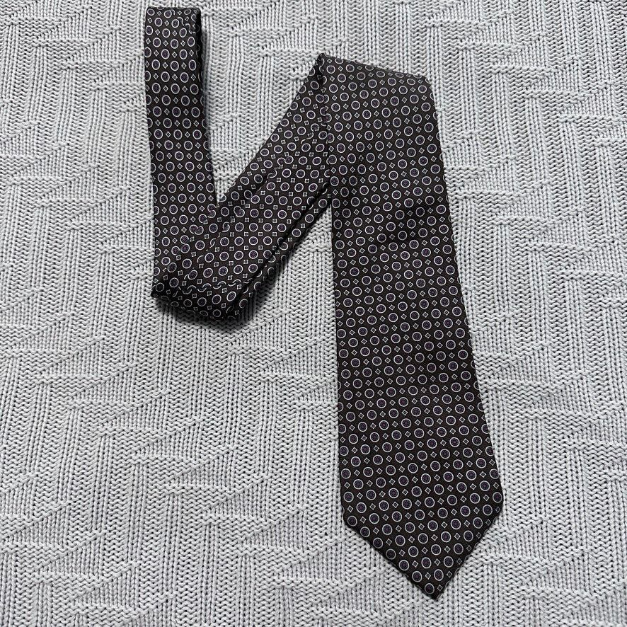Mario Valentino Vintage Mario Valentino brown geometric print tie Size ONE SIZE - 1 Thumbnail