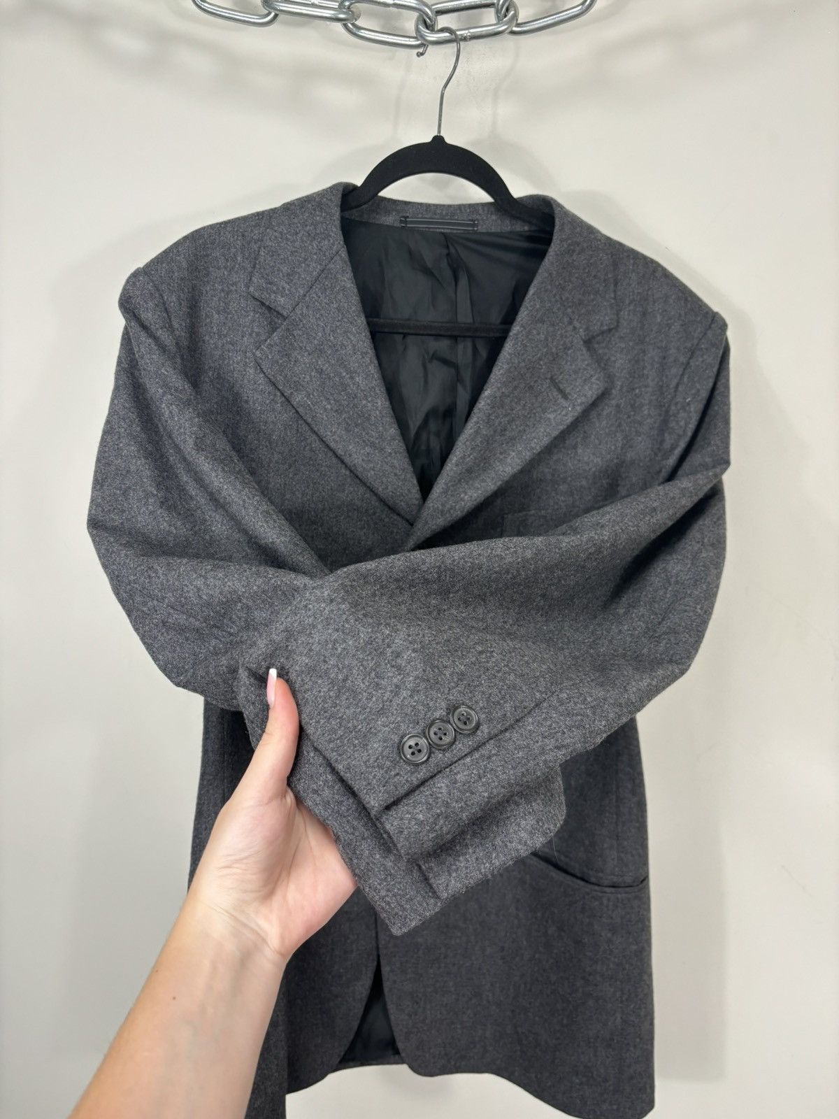 Ermenegildo Zegna Ermenegildo Zegna Soft Men’s 4-Buttons Wool Cashmere Blazer Size 40R - 7 Thumbnail