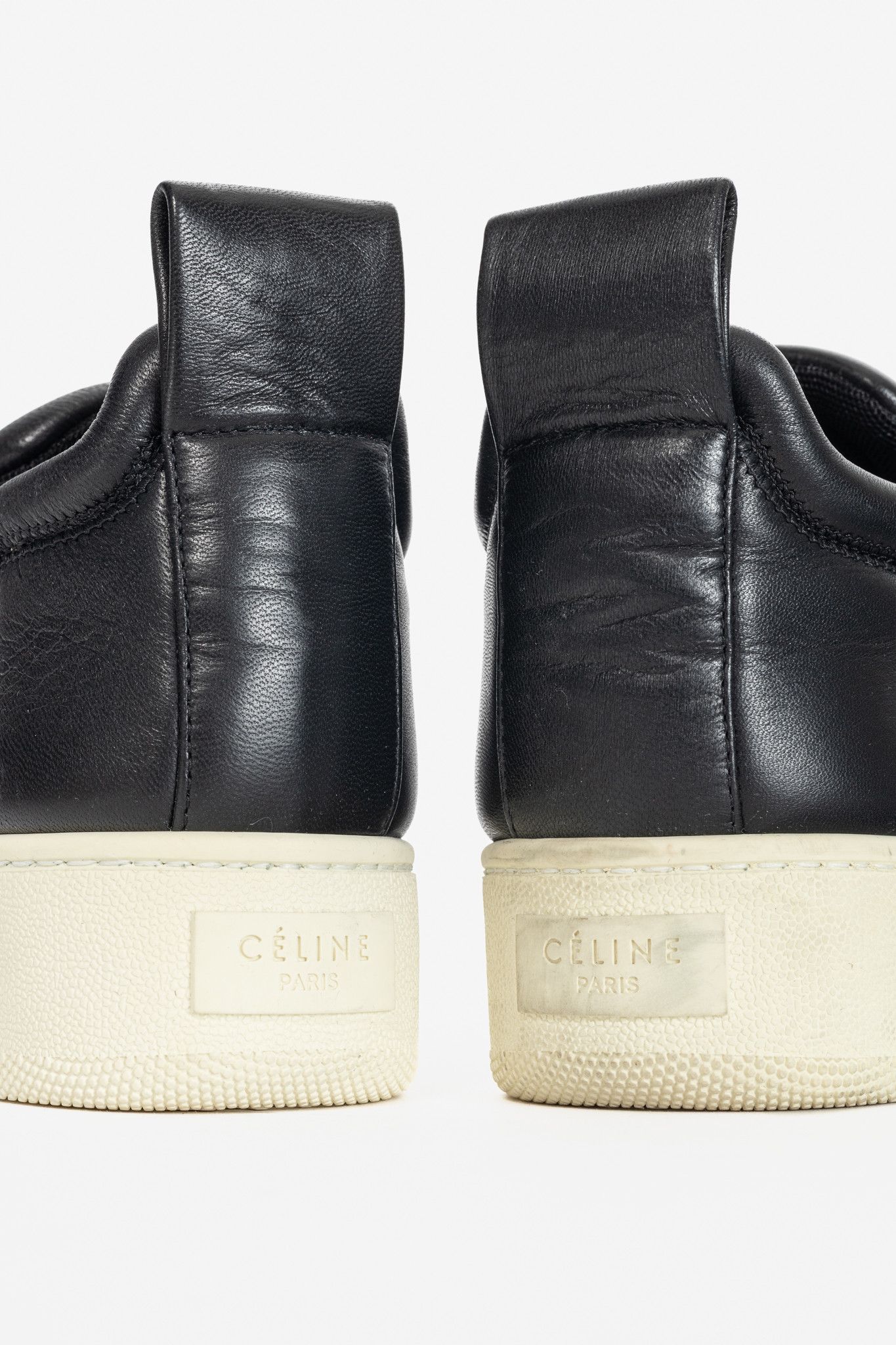 Celine Celine AW15 Black Padded-Leather Slip-On Platform Sneakers Size US 5.5 / IT 35.5 - 8 Thumbnail