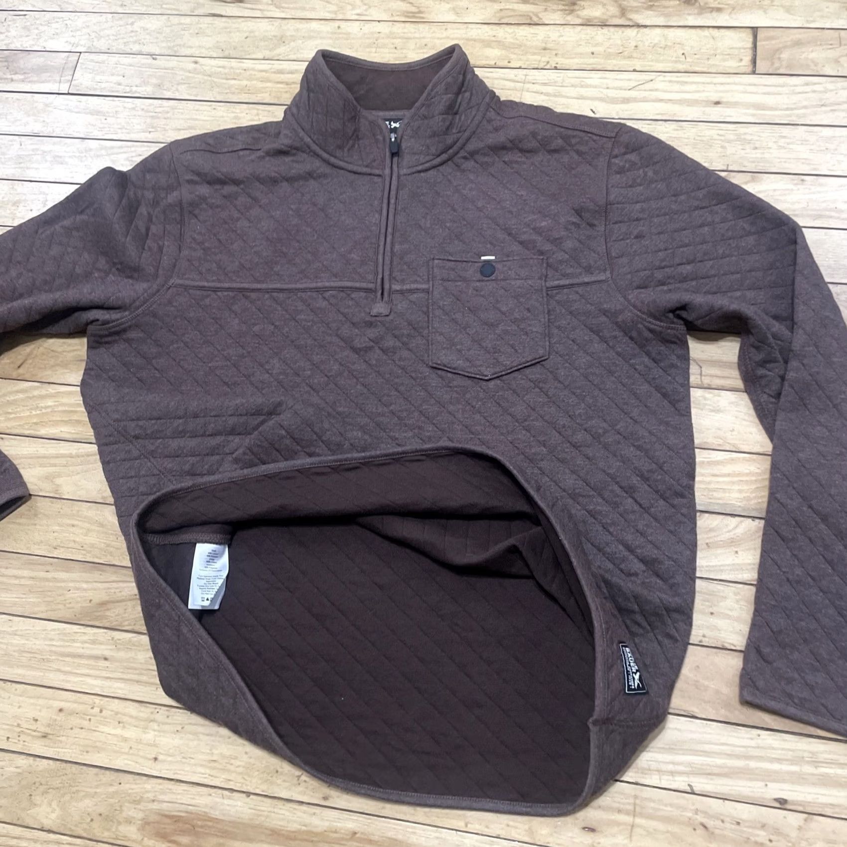 Eddie Bauer VINTAGE Eddie Bauer Hunting Quilted Texture 1/4 Zip Sweater Men L Brown Capsule Knit L Size US L / EU 52-54 / 3 - 3 Thumbnail