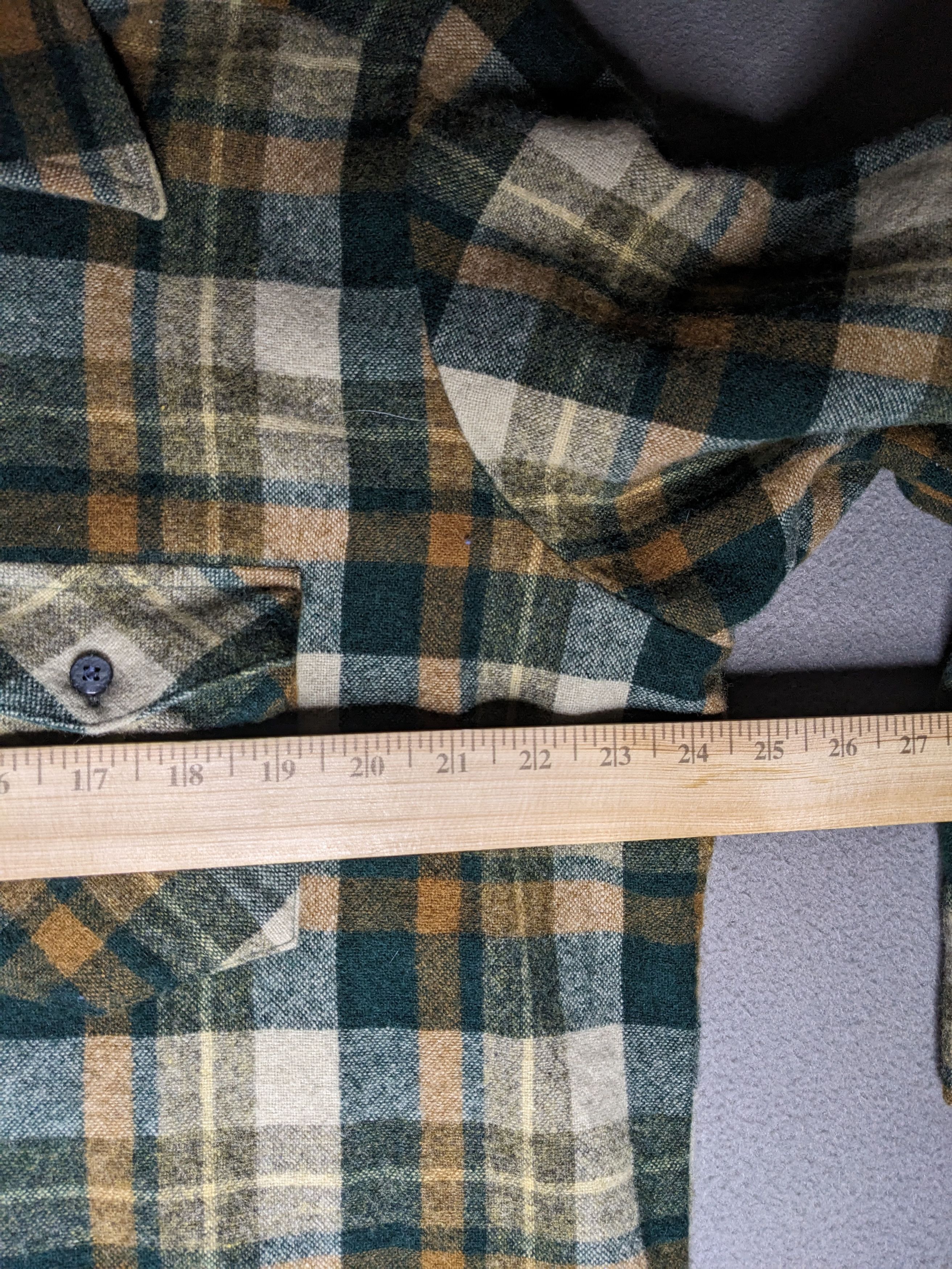 Vintage VTG 80s Tartan Plaid Flannel Shirt Wool XL Korea Workwear Size US XL / EU 56 / 4 - 11 Thumbnail
