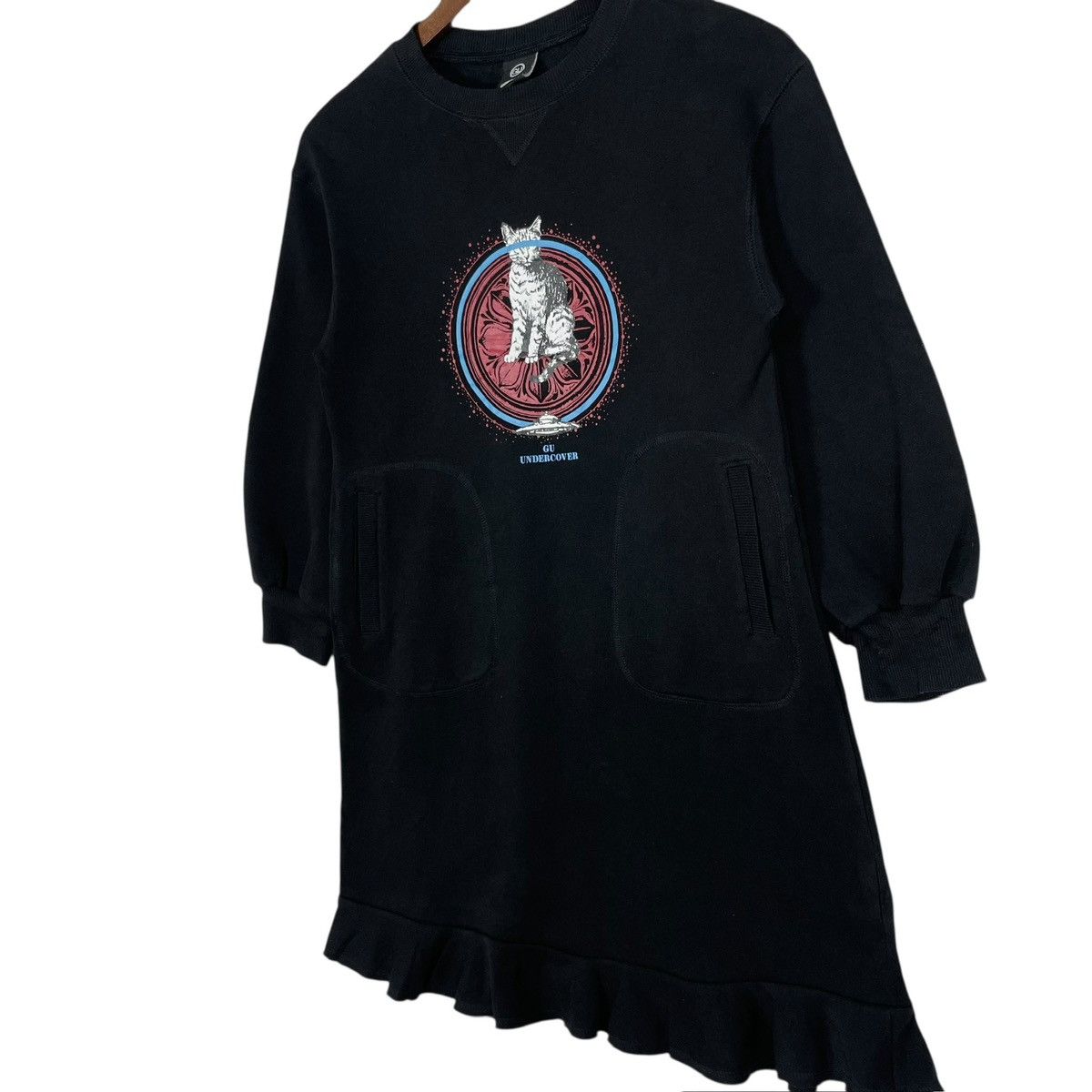 Undercover Vintage Undercover GU Big Logo Sweatshirt Dress - Japanese Size S / US 4 / IT 40 - 3 Thumbnail