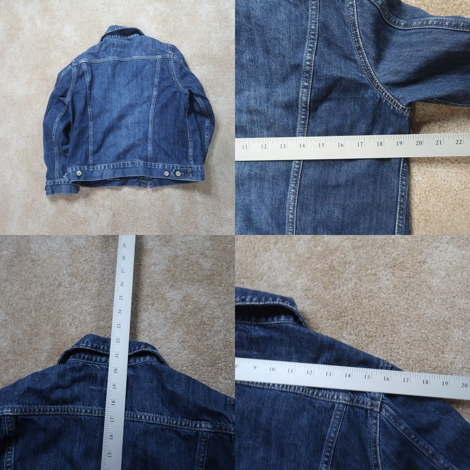 Lucky Brand Lucky Brand Denim Trucker Jacket Womens Large Blue Denim Size L / US 10 / IT 46 - 8 Thumbnail