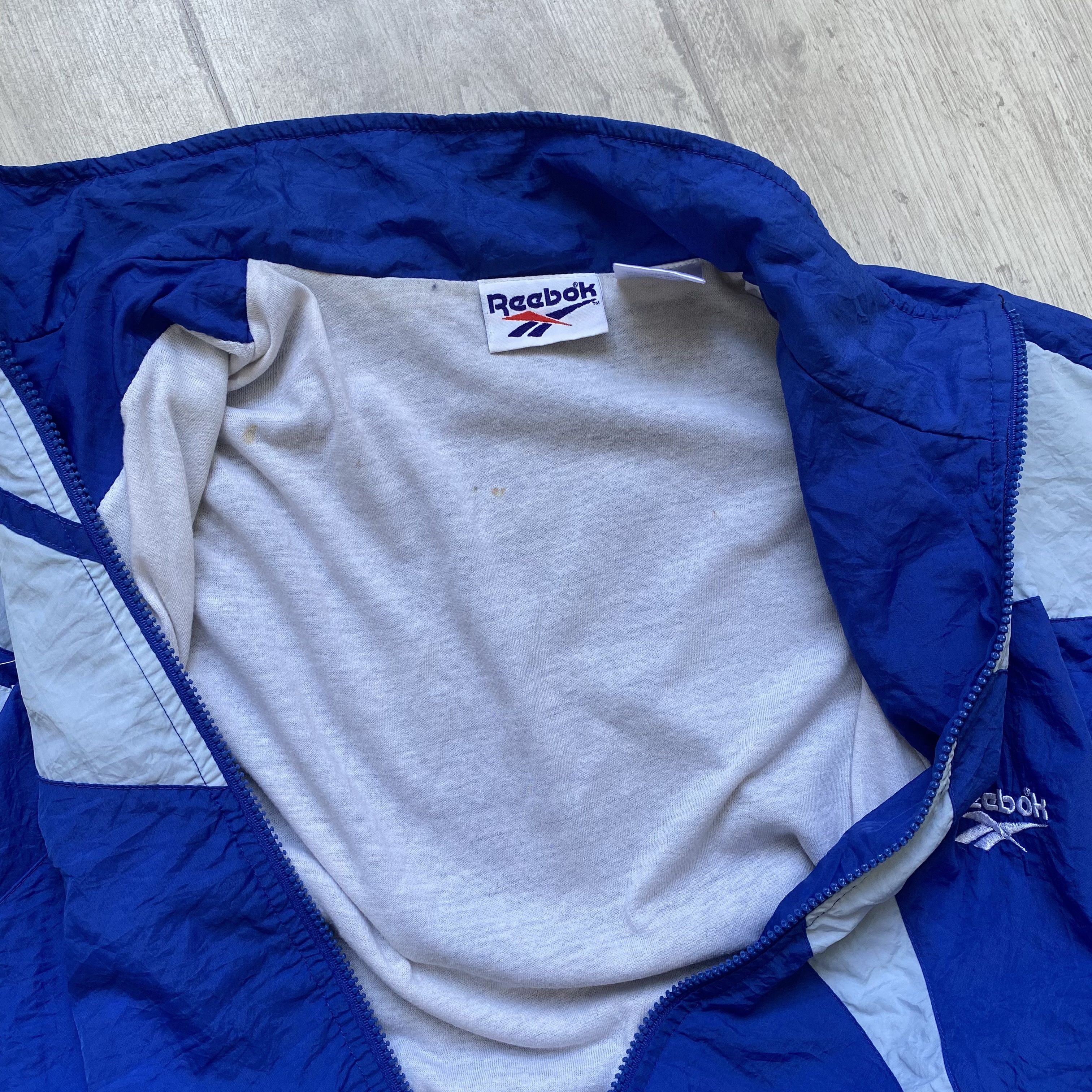 Reebok Vintage 80s Reebok nylon track Boxy jacket Big logo Size US M / EU 48-50 / 2 - 9 Thumbnail
