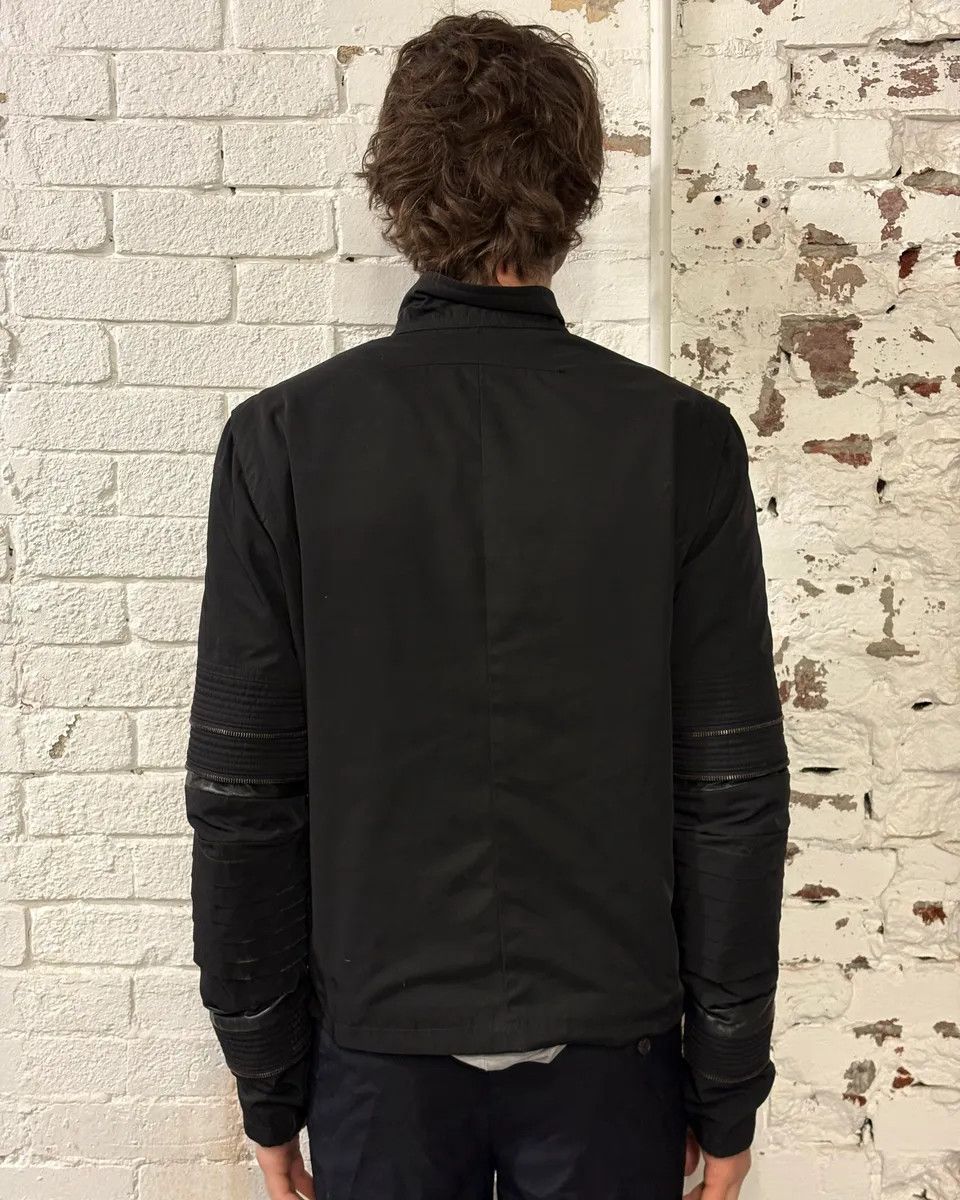 Givenchy SS2011 Givenchy Black Nylon Moto Zip Sleeve Bomber Jacket by Hedi Slimane Size US S / EU 44-46 / 1 - 3 Thumbnail