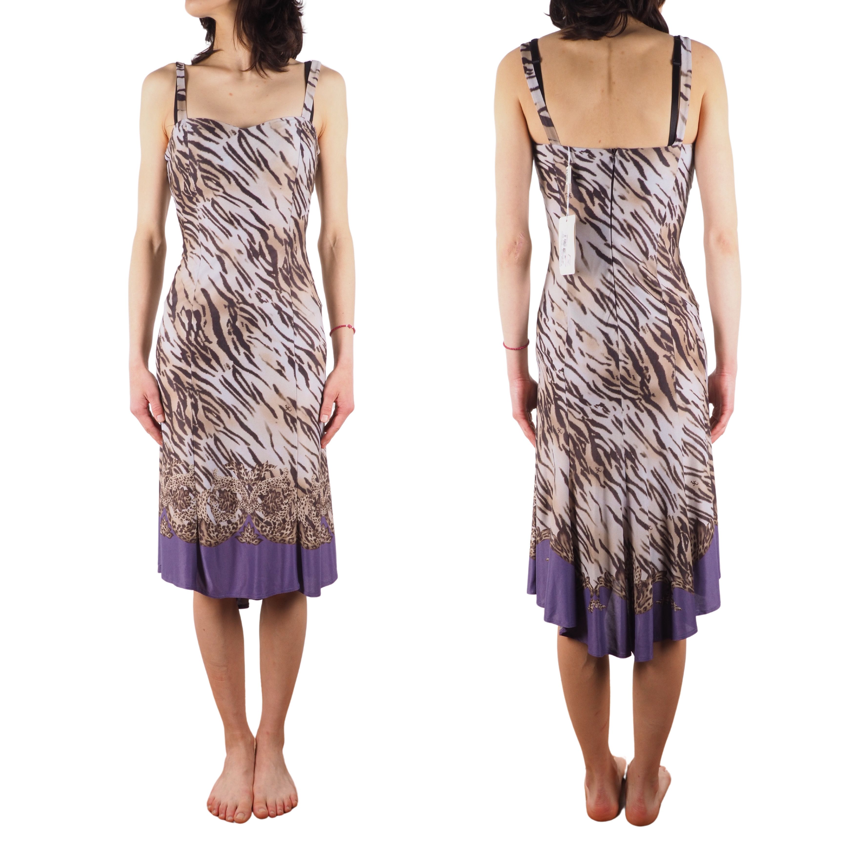 Versace Versace Jeans Couture Vintage 90s Animal Print Midi Dress Size XS / US 0-2 / IT 36-38 - 1 Thumbnail
