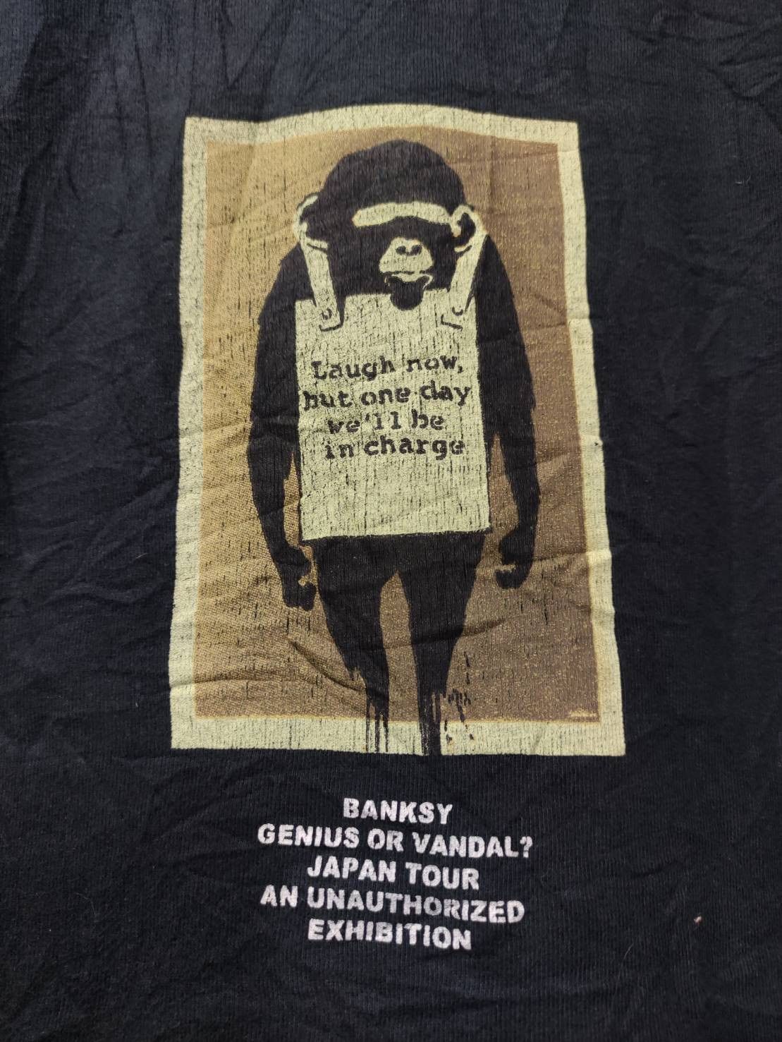Arts & Science Banksy Genius Or Vandal? " Laugh Now " Japan Tour T-Shirt Size US M / EU 48-50 / 2 - 4 Thumbnail