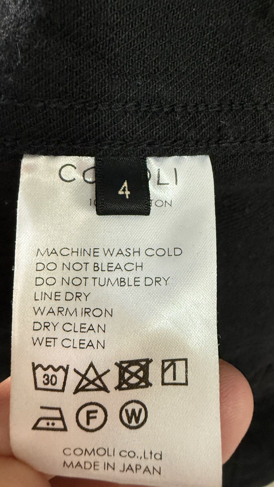 Comoli Rare Comoli 20AW Black Type 1 Denim Jacket Size XL Size US XL / EU 56 / 4 - 11 Thumbnail