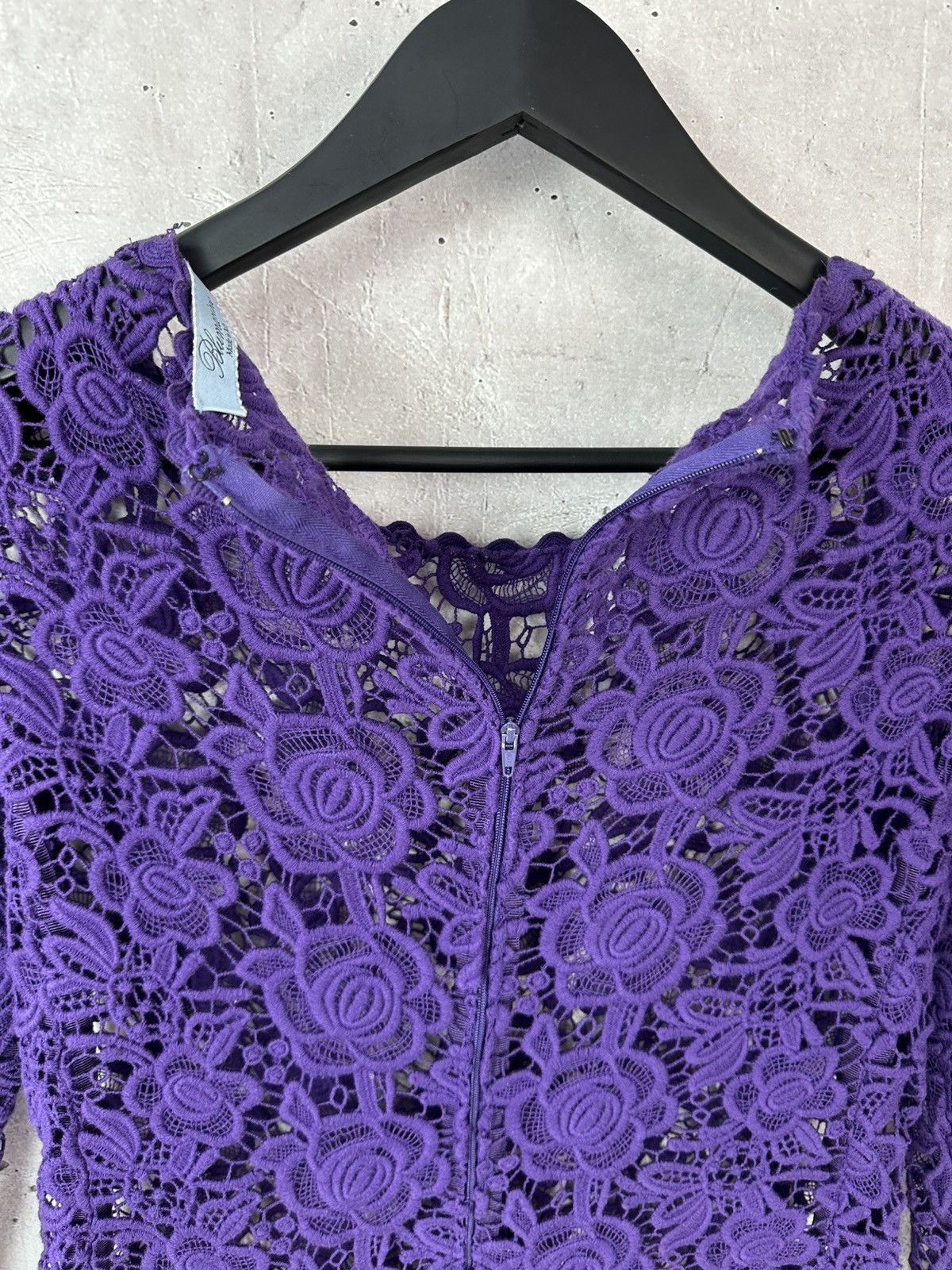 Blumarine Blumarine Made in Italy Embroidered Flowers Purple Dress Size M / US 6-8 / IT 42-44 - 11 Thumbnail