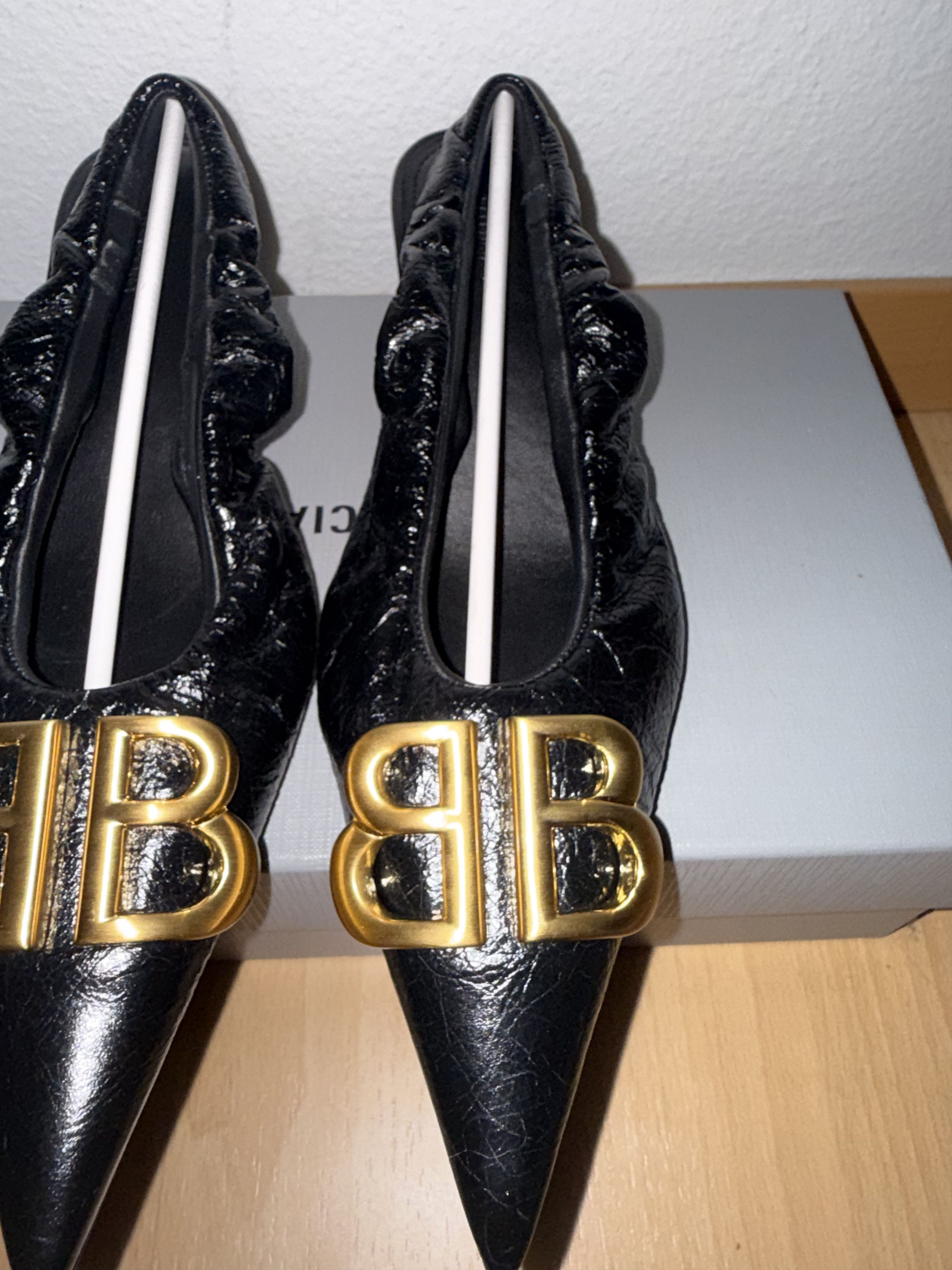 Balenciaga BALENCIAGA MONACO BB PUMPS Size US 7 / IT 37 - 2 Thumbnail