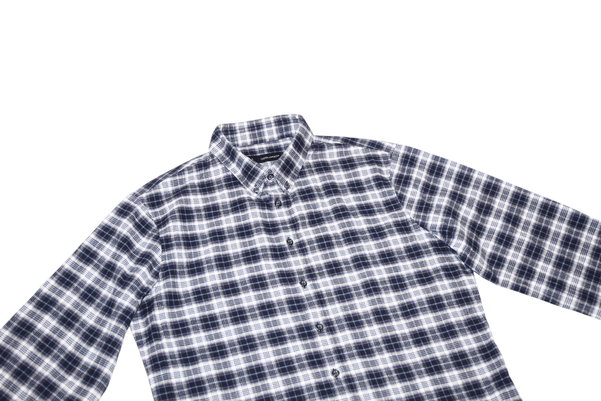 Dsquared2 Dsquared2 Dan Slim Fit Plaid Check Soft Flannel Shirt Size US M / EU 48-50 / 2 - 3 Thumbnail