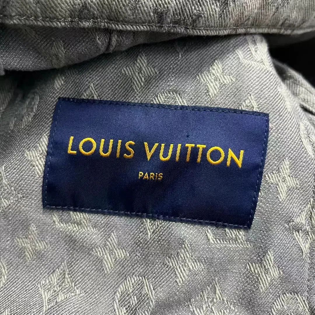 Louis Vuitton Louis Vuitton Brown Monogram Collar Denim Jacket. Size US M / EU 48-50 / 2 - 2 Thumbnail