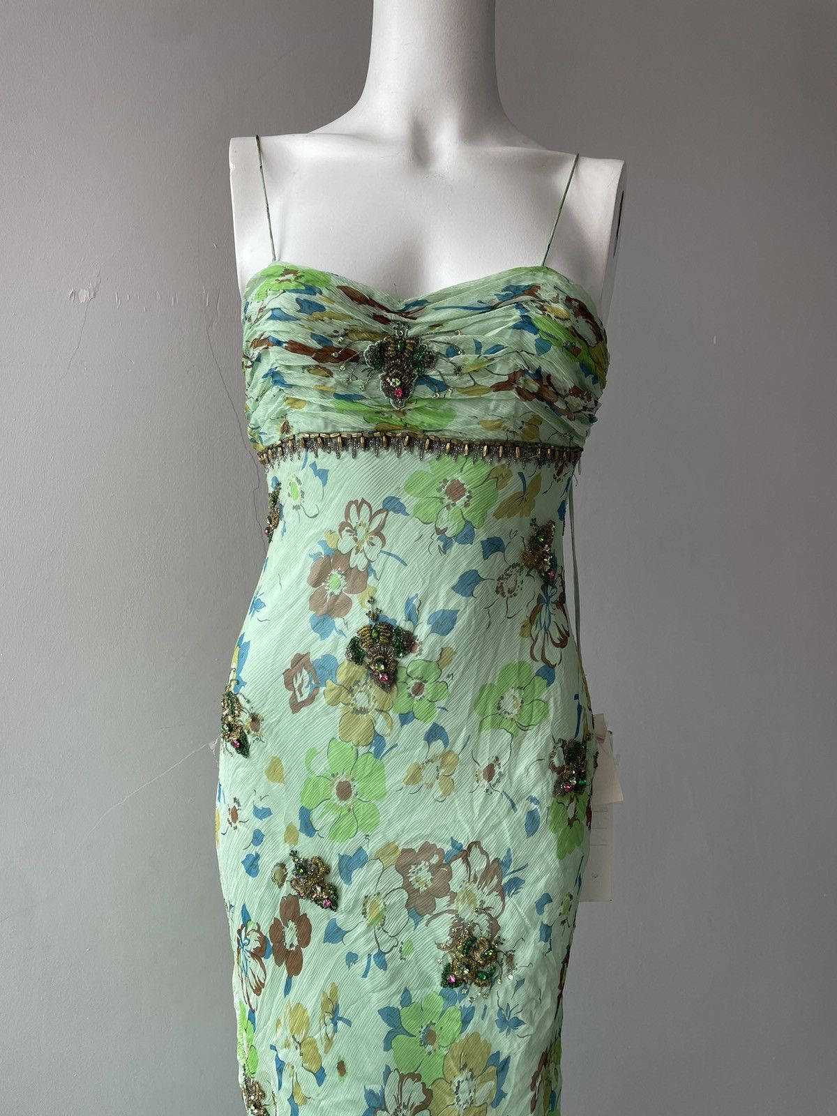 Vintage Parisian silk dress Size S / US 4 / IT 40 - 7 Thumbnail