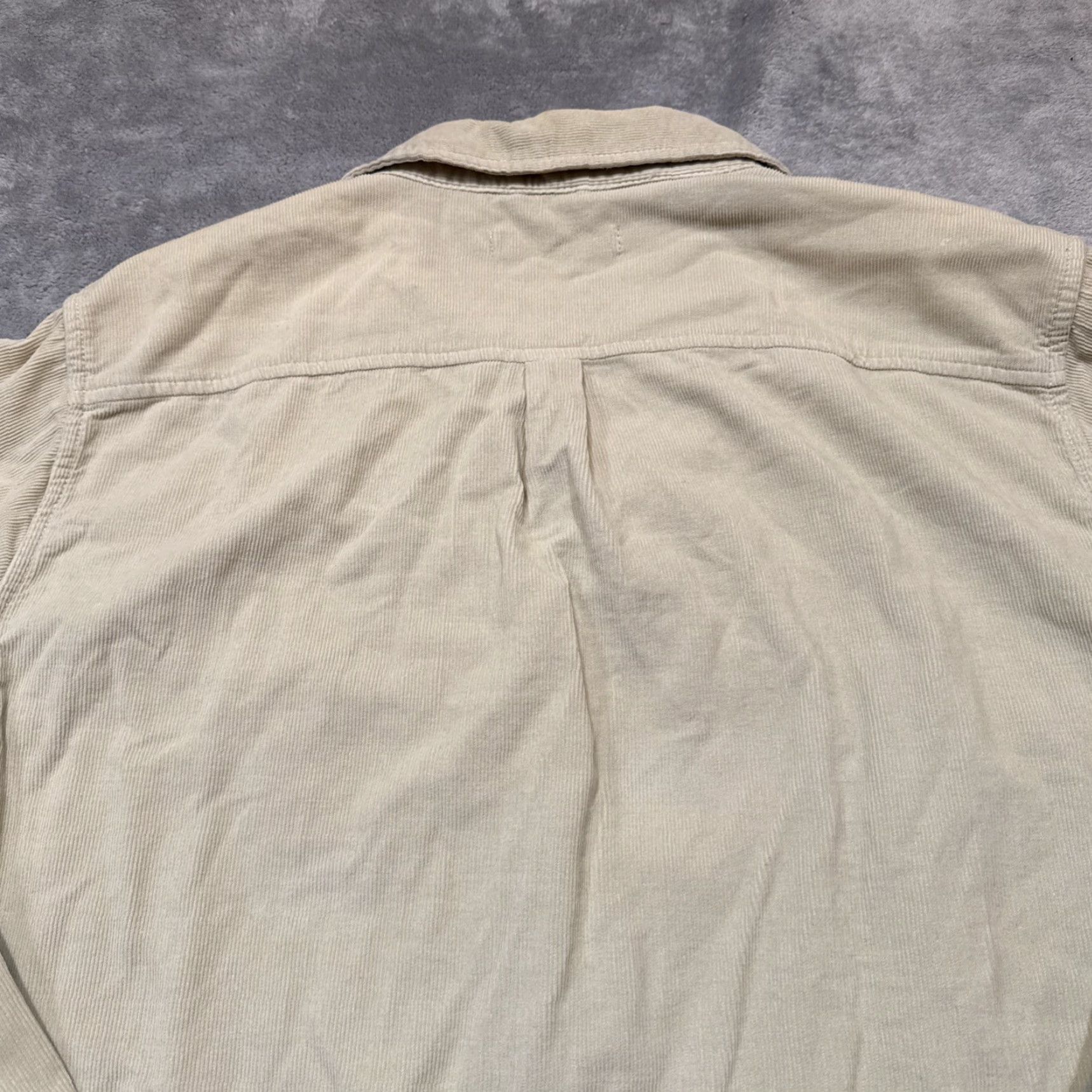 Outerknown VINTAGE Outerknown Seventyseven Shirt Men XL Corduroy Long Sleeve Ivory Button-Up Fashionable Spring Fall Winter Casual Mens Size US XL / EU 56 / 4 - 7 Thumbnail