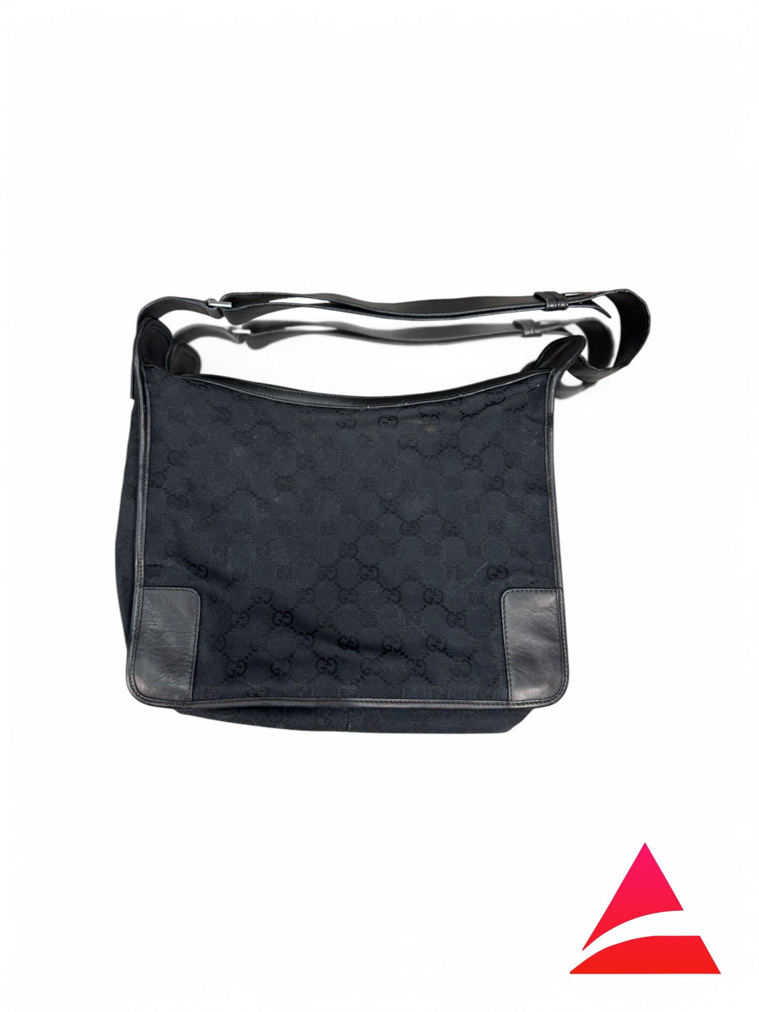 Gucci Gucci - Hobo Leather Handbag Shoulder Bag Monogram Black Size ONE SIZE - 1 Thumbnail