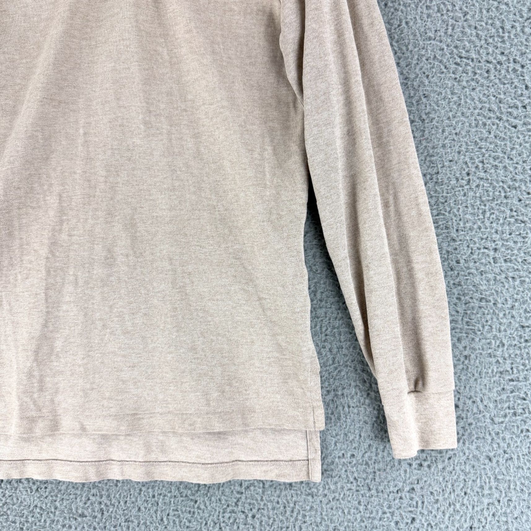 Polo Ralph Lauren Polo Ralph Lauren Polo Shirt Mens Small Beige Long Sleeve 100% Cotton Casual Size US S / EU 44-46 / 1 - 5 Thumbnail
