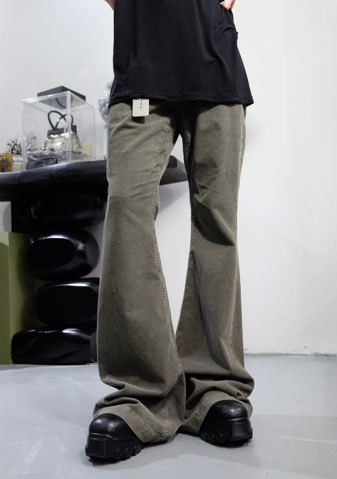 Rick Owens Bolan風 コーティングデニム