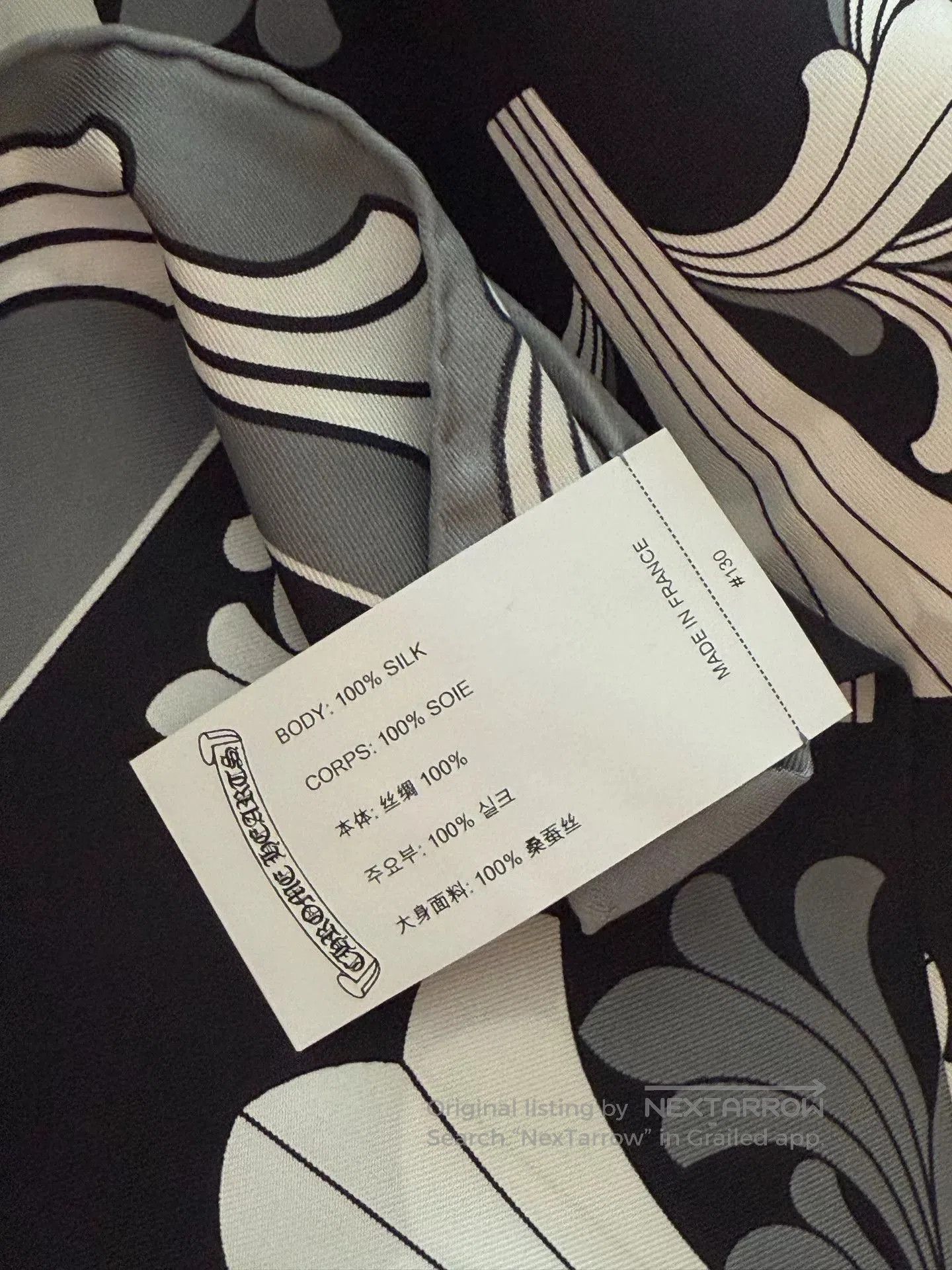 Chrome Hearts Chrome Hearts Cannes Limited Scarf. Size ONE SIZE - 2 Thumbnail