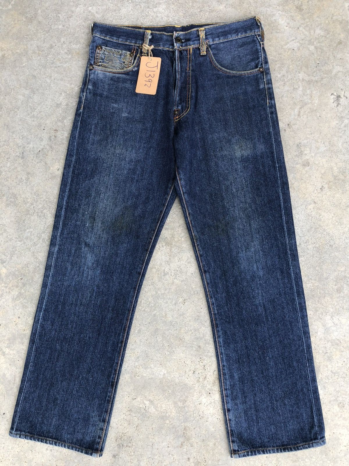 RMC Jeans Red Monkey Company Embroidered Jeans Distressed Size US 31 - 2 Thumbnail