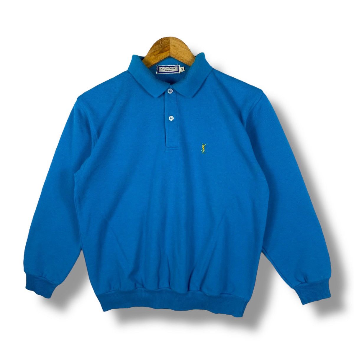 Yves Saint Laurent Vintage YVES SAINT LAURENT Menswear Pullover Polo Shirt Size US M / EU 48-50 / 2 - 1 Thumbnail