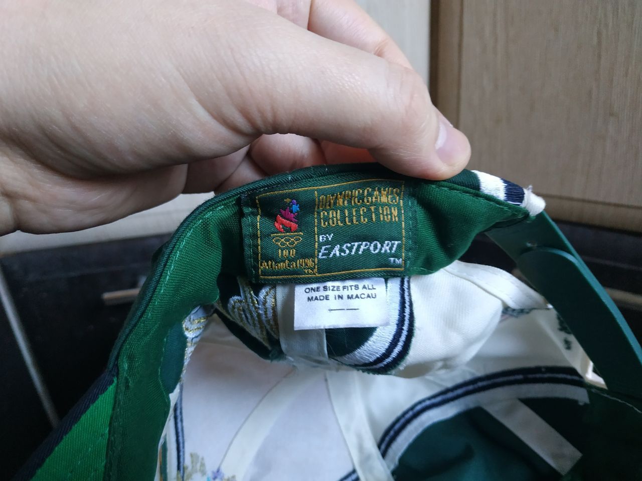 USA Olympics Vintage 1996 Atlanta Olympics Hat Eastport SnapbackPanasonic Size ONE SIZE - 17 Thumbnail