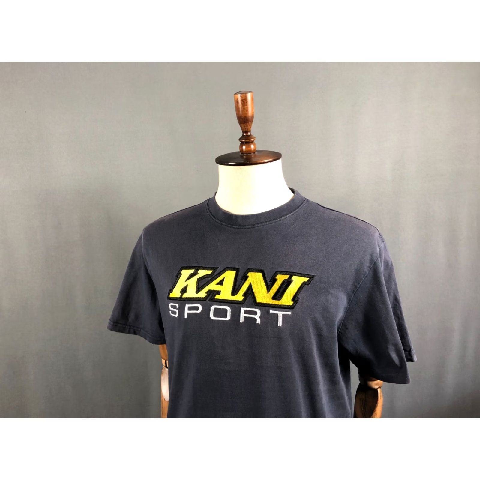 Karl Kani Kani T-Shirt Cotton Dark Blue Men Size S Crew Neck Short Sleeve Embroidered Logo Regular Fit XS? Size US S / EU 44-46 / 1 - 4 Thumbnail