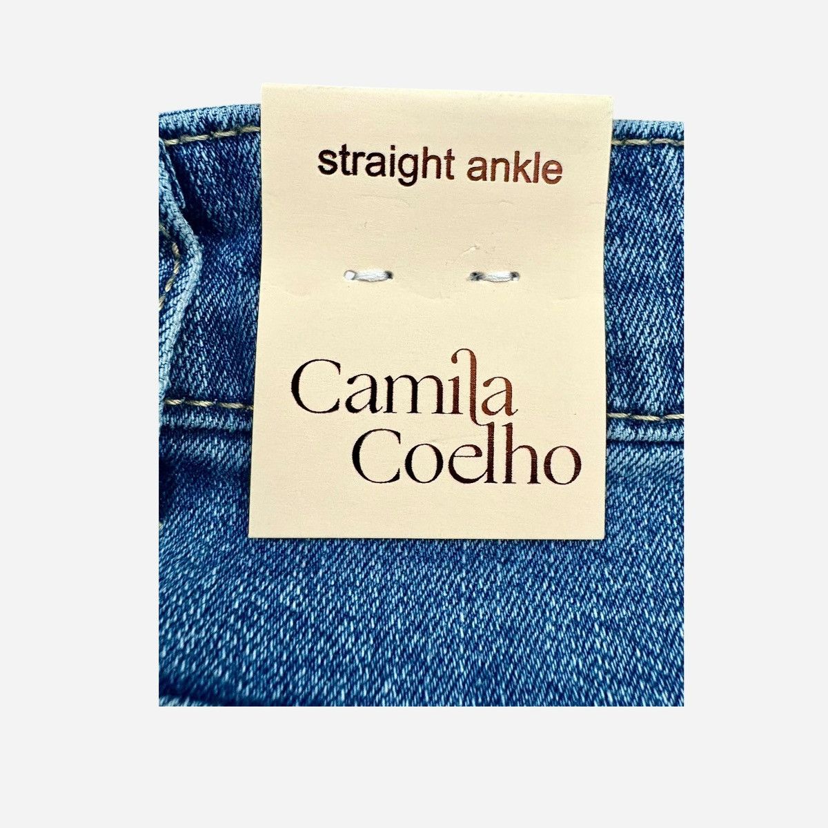 Camila Coelho Camila Coelho Women’s Blue Straight Ankle Jeans Sz 8 Size 30" / US 8 / IT 44 - 12 Thumbnail
