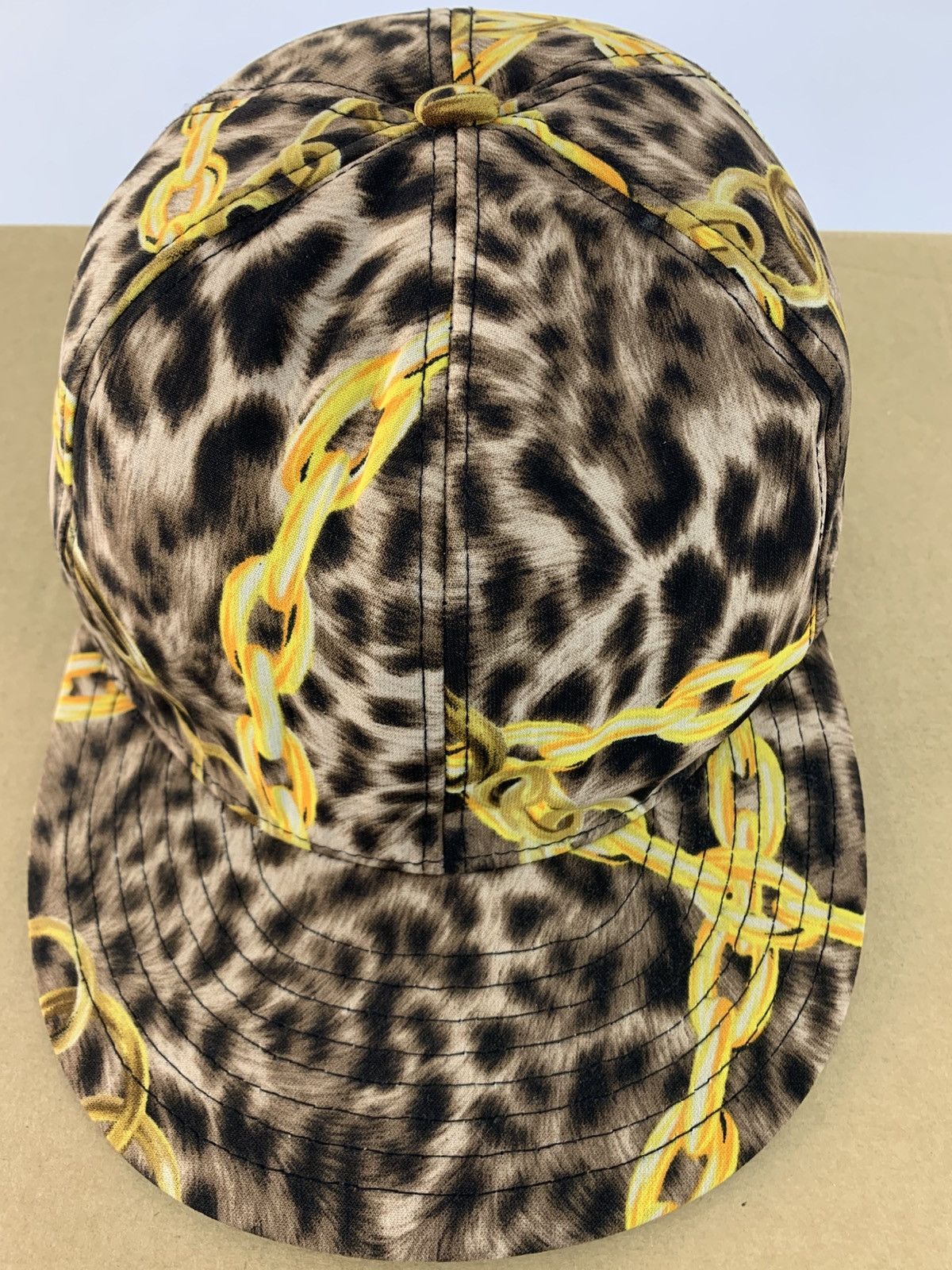 Other Jouetie Leopard Gold Chain Barouque Designer Cap Size ONE SIZE - 2 Thumbnail
