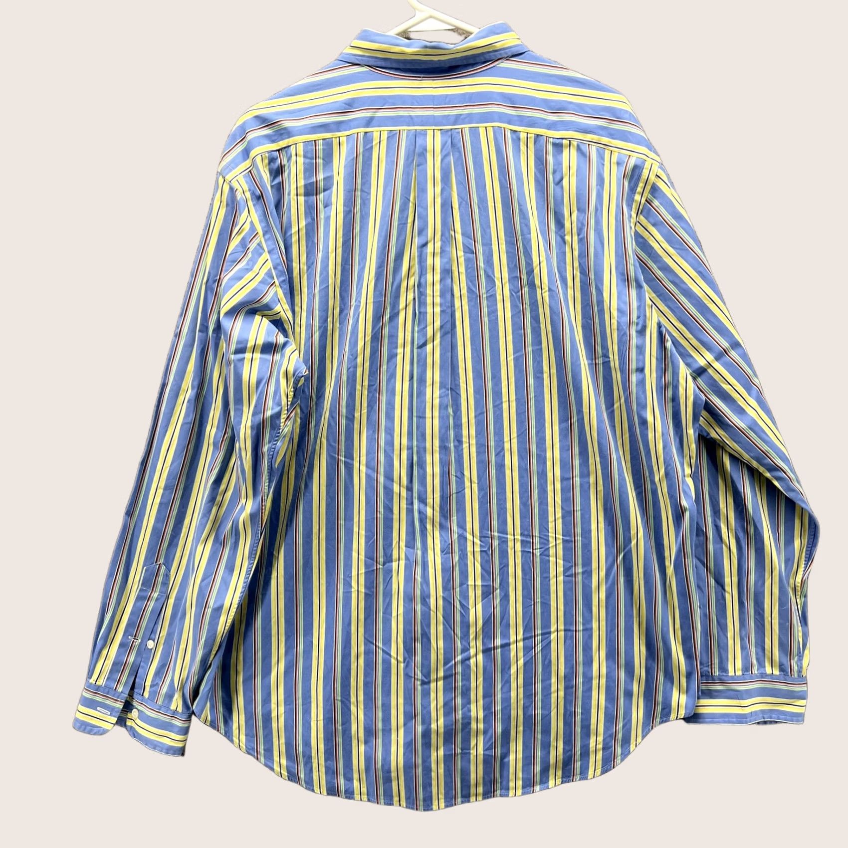 Ralph Lauren VINTAGE Ralph Lauren Shirt Mens XL Classic Blue Striped Button-Down OCBD Size US XL / EU 56 / 4 - 1 Thumbnail