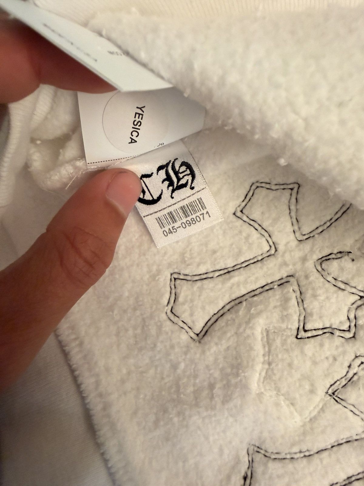 Chrome Hearts Crewneck 1/4 zip white patches Size US S / EU 44-46 / 1 - 12 Thumbnail
