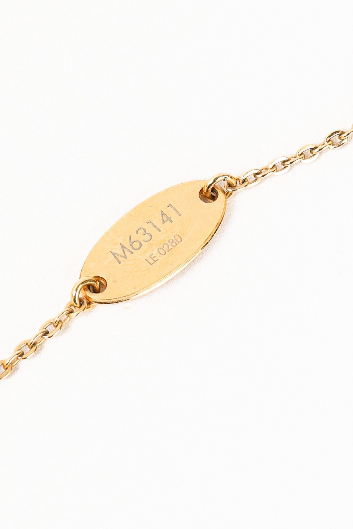 Louis Vuitton Louis Vuitton Nanogram Two-Tone Tag Chain Necklace Size ONE SIZE - 5 Thumbnail