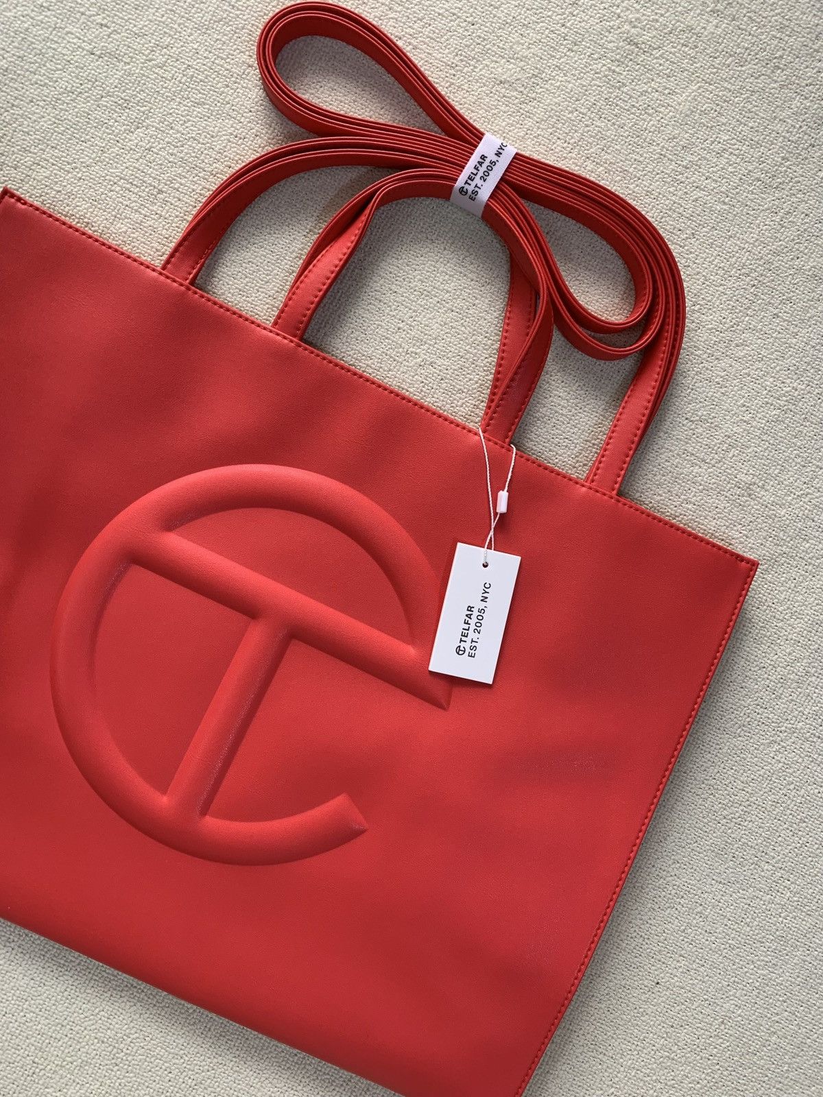 Telfar Telfar Large Red Shopping Bag Size ONE SIZE - 2 Thumbnail