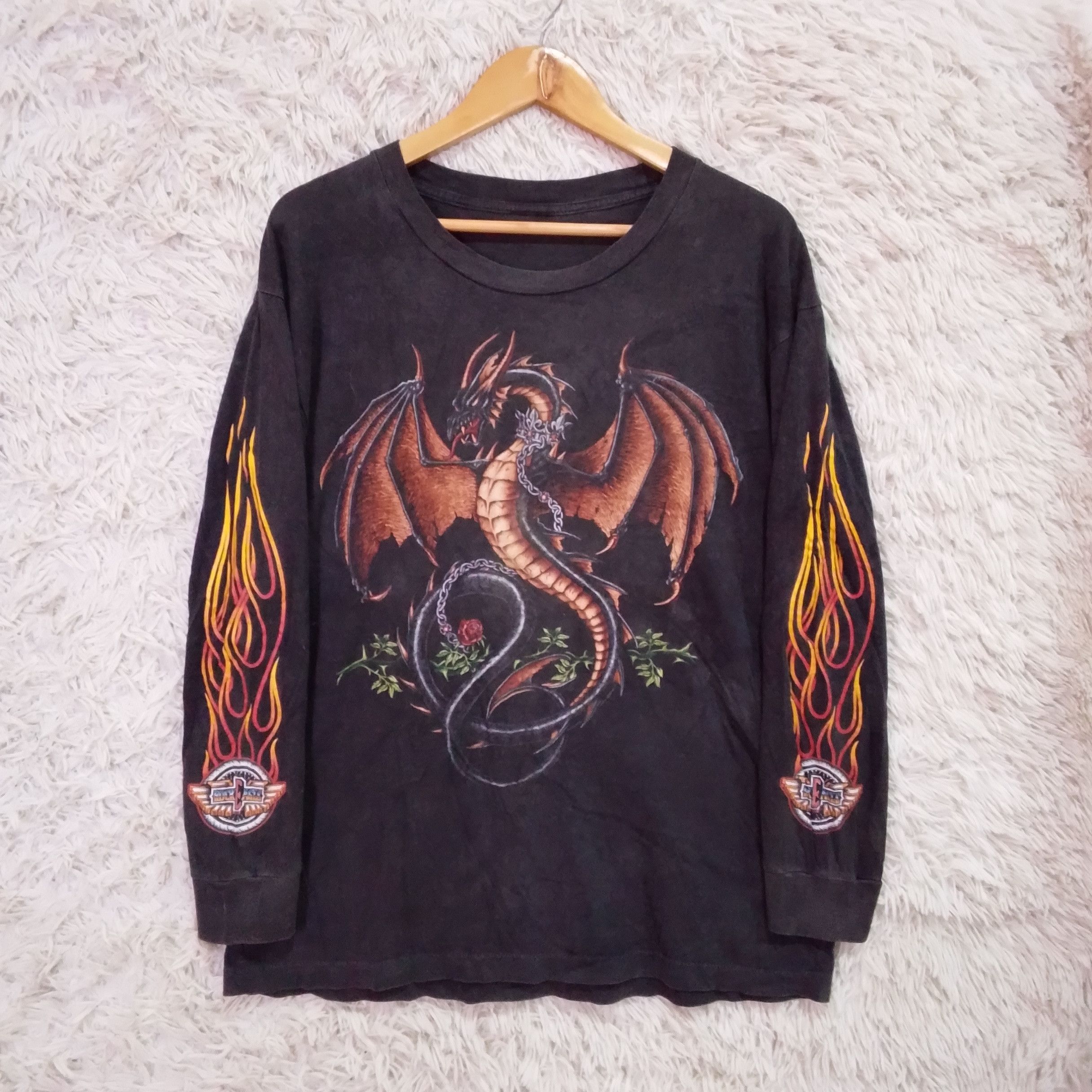 Vintage Rock Eagle Dragon Tee Size US L / EU 52-54 / 3 - 1 Thumbnail