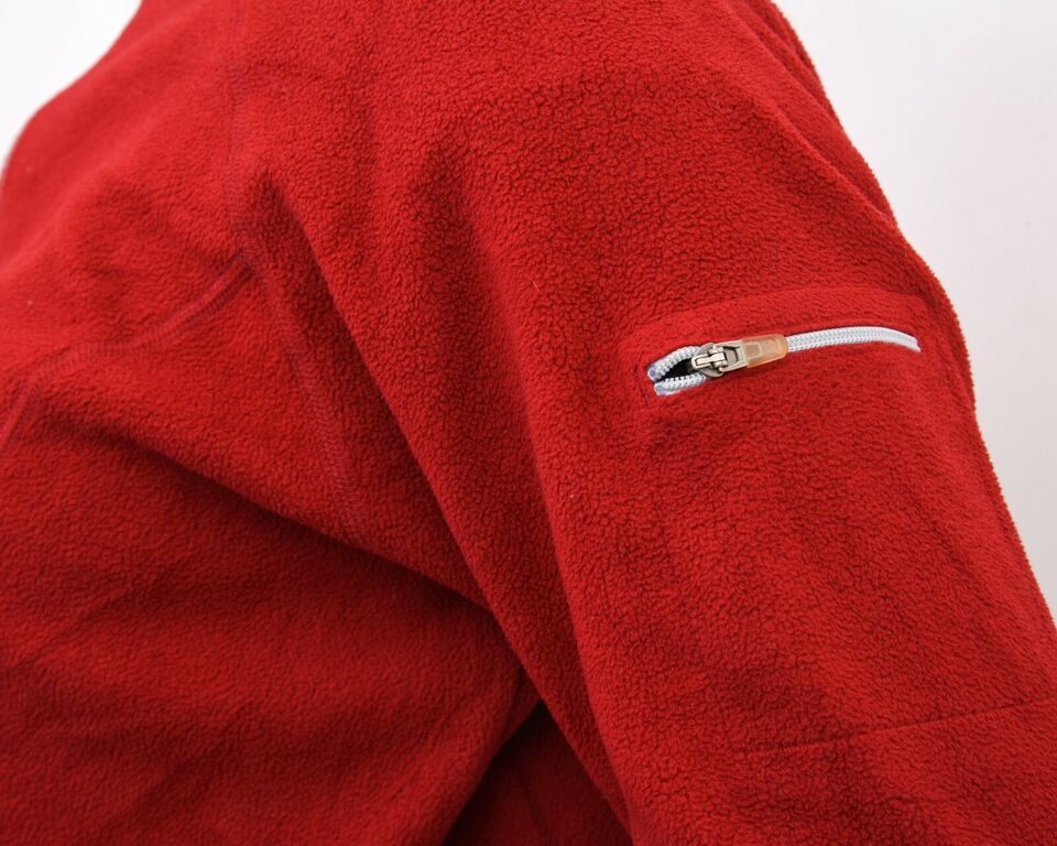 L.L. Bean × Vintage Fleece Jumper Zip Neck Pullover Red Sweater Sweatshirt 2yk Size M / US 6-8 / IT 42-44 - 6 Thumbnail