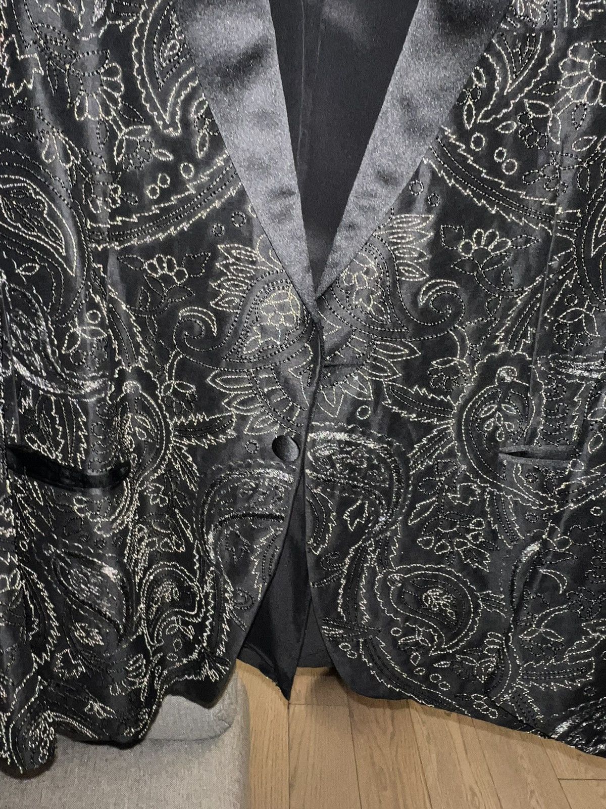 Etro Embroidered Satin Etro Blazer $9k retail Size XL / US 12-14 / IT 48-50 - 2 Thumbnail