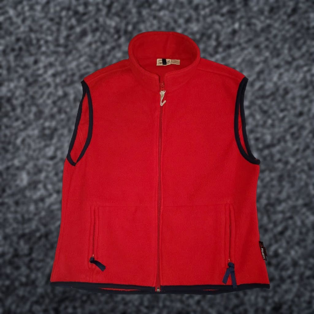 Vintage VINTAGE Woolrich Vest - Mens Large Red Fleece Polartec Outdoor Hiking Weathergear Full Zip Woolrich Arctic Regular Size US L / EU 52-54 / 3 - 1 Thumbnail