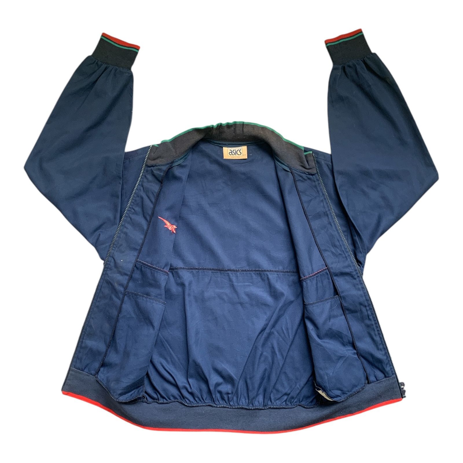 Asics × Vintage Rare Design Vintage Asics Tiger Paw Zipper Jackets Size US L / EU 52-54 / 3 - 3 Thumbnail