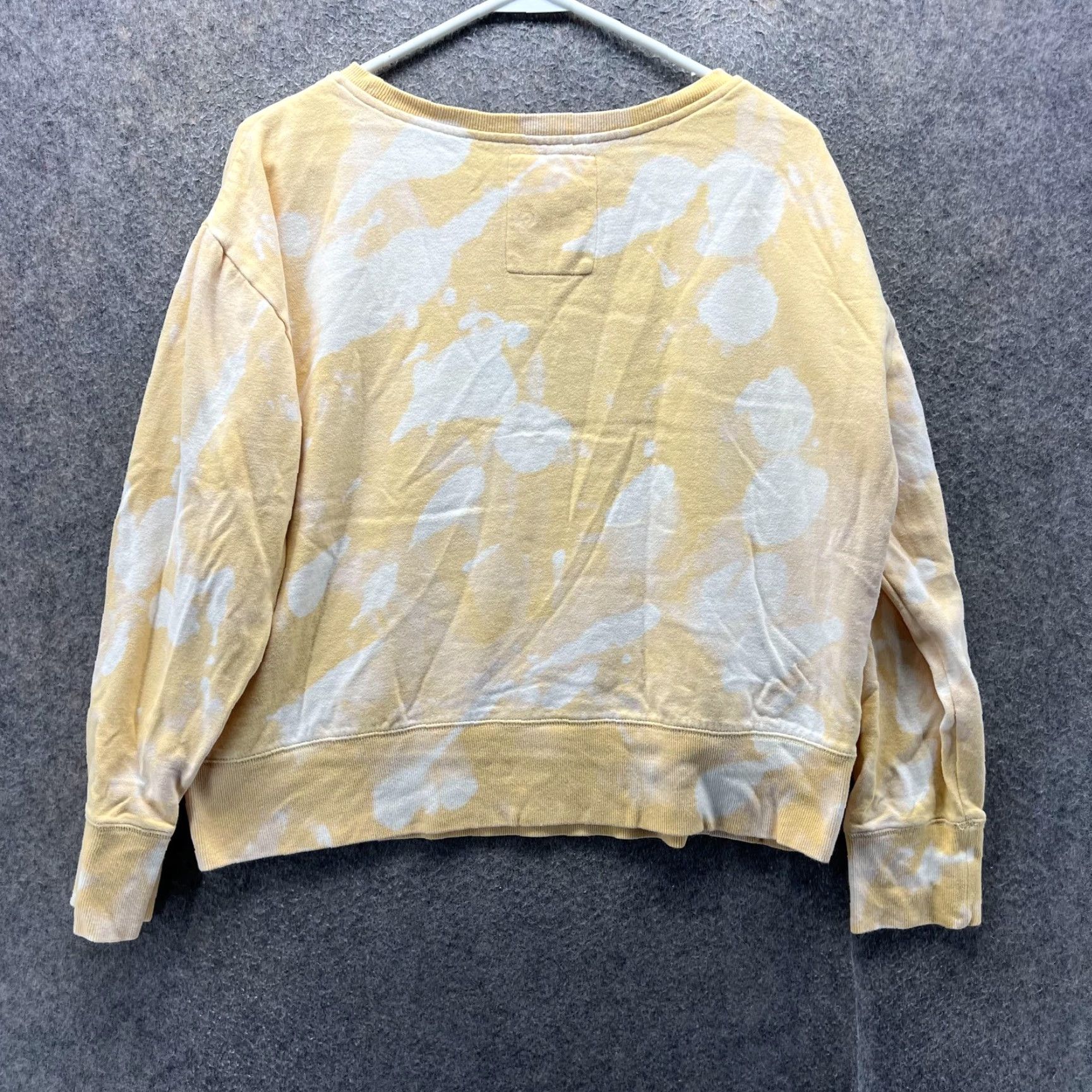Life is Good Life is Good Sweatshirt Womens M Yellow Tie Dye Boat Neck Graphic Pullover Size M / US 6-8 / IT 42-44 - 2 Thumbnail