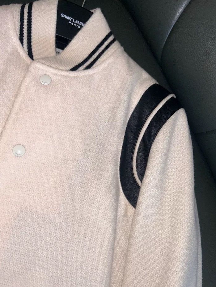 Saint Laurent Paris × Yves Saint Laurent Saint Laurent slp22FW Teddy baseball jacket 2412-Nextarrow Size US XS / EU 42 / 0 - 3 Thumbnail