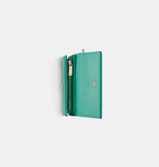 Dior o1w1db10525 S0178O Size : OS / Gardenia Wallet in Aquamarina Size ONE SIZE - 3 Thumbnail