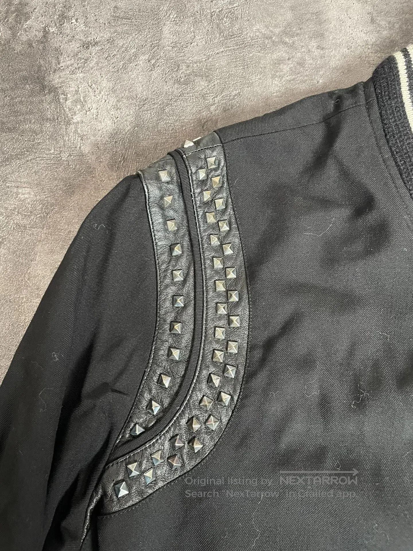 Saint Laurent Paris Saint Laurent Studded Varsity Bomber Jacket. Size US L / EU 52-54 / 3 - 4 Thumbnail